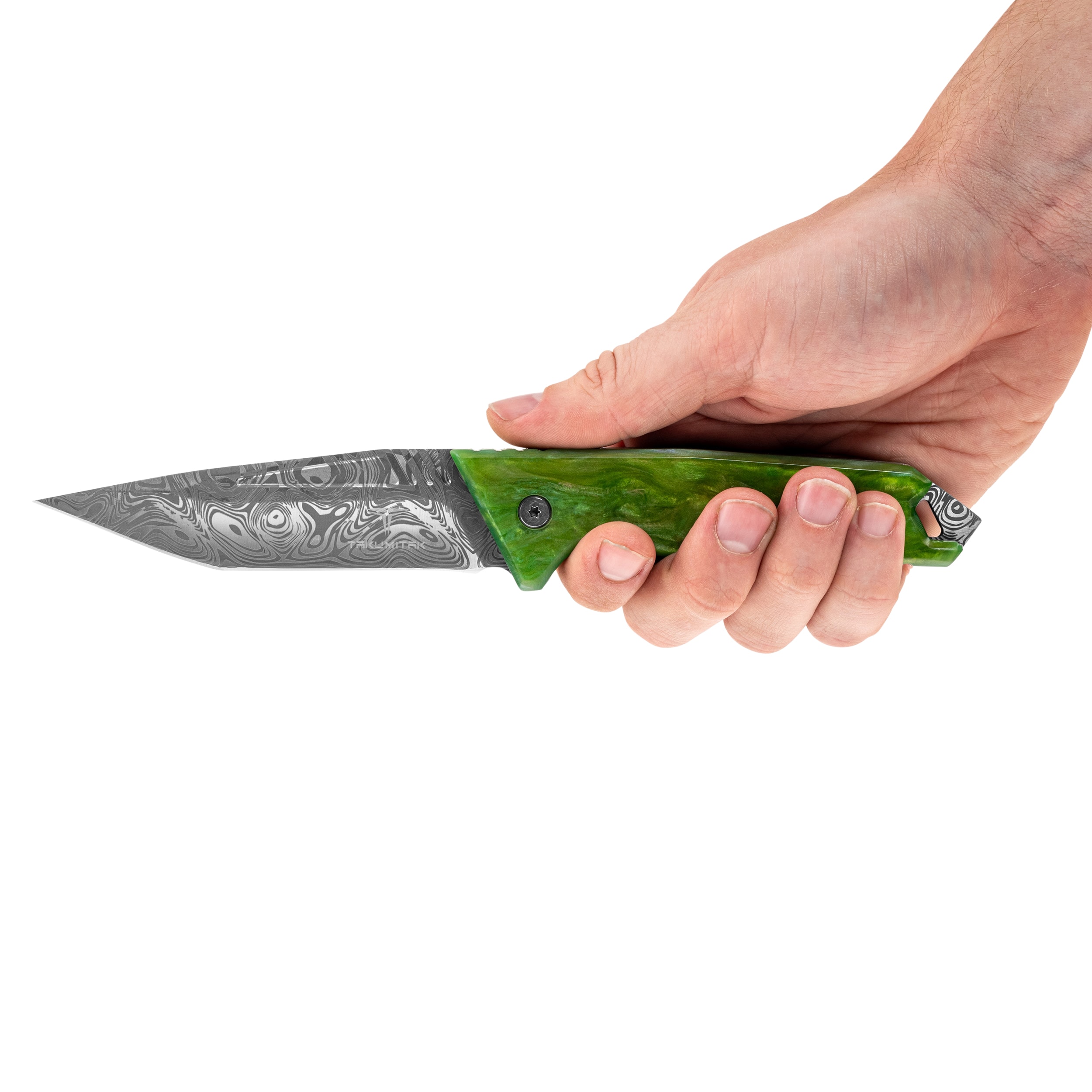 Nóż Takumitak Bloodstrike - Damascus/Olive