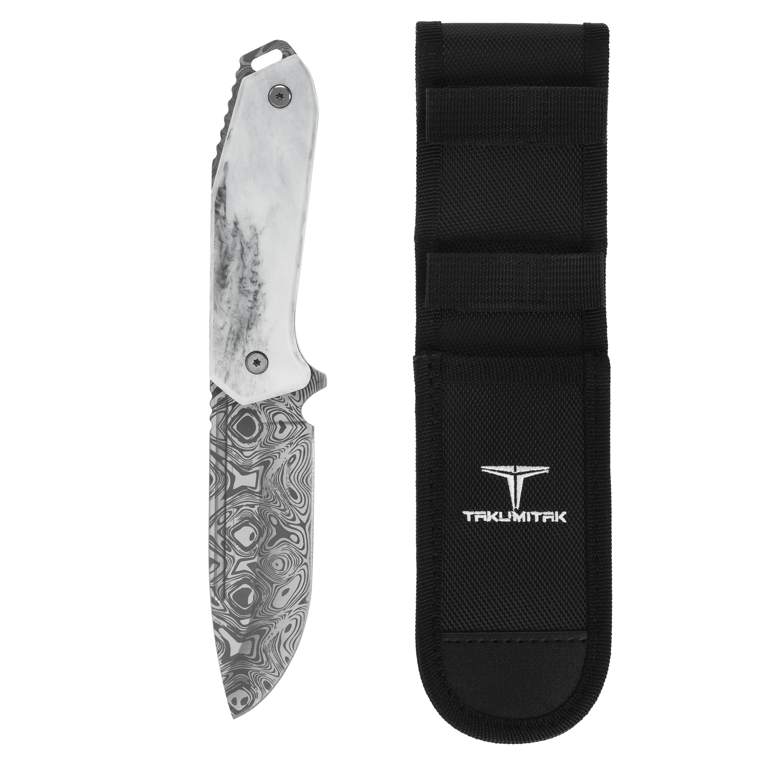 Nóż Takumitak Takumi TKF502BK - Damascus/Grey