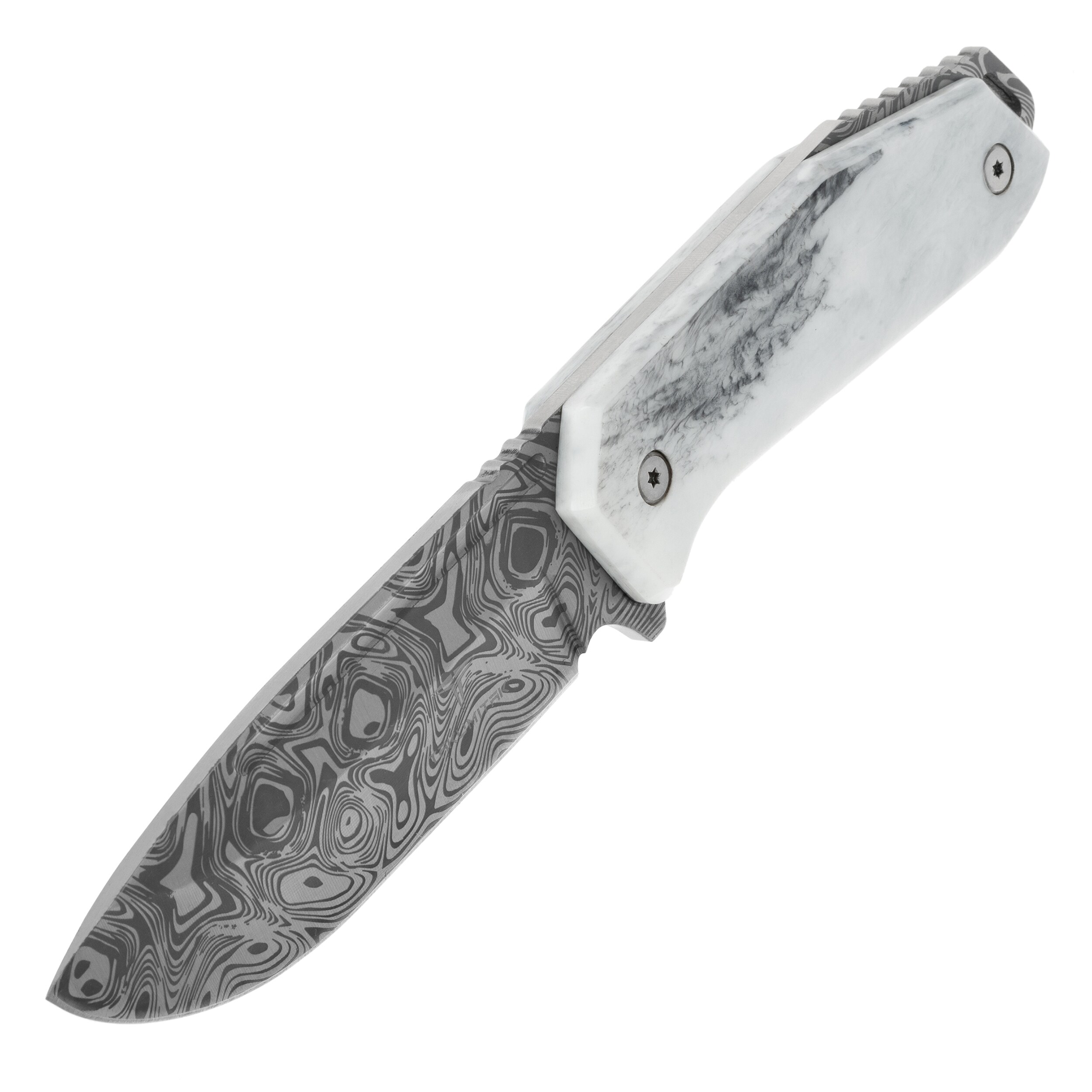 Takumitak Takumi TKF502BK Knife - Damascus/Grey