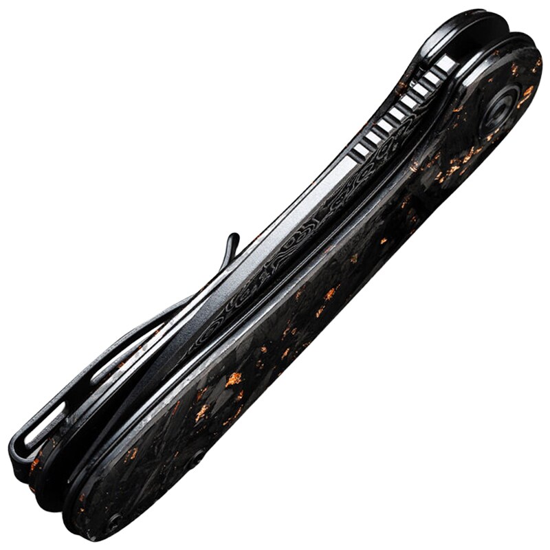 Складаний ніж Civivi Elementum Damast Resin - Black/Cooper