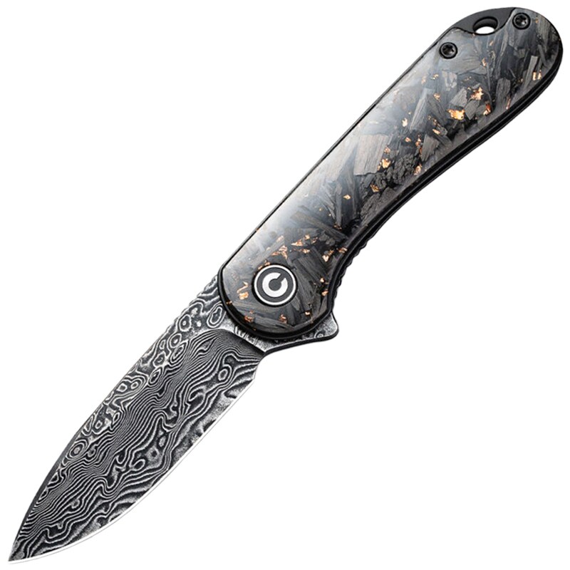 Складаний ніж Civivi Elementum Damast Resin - Black/Cooper