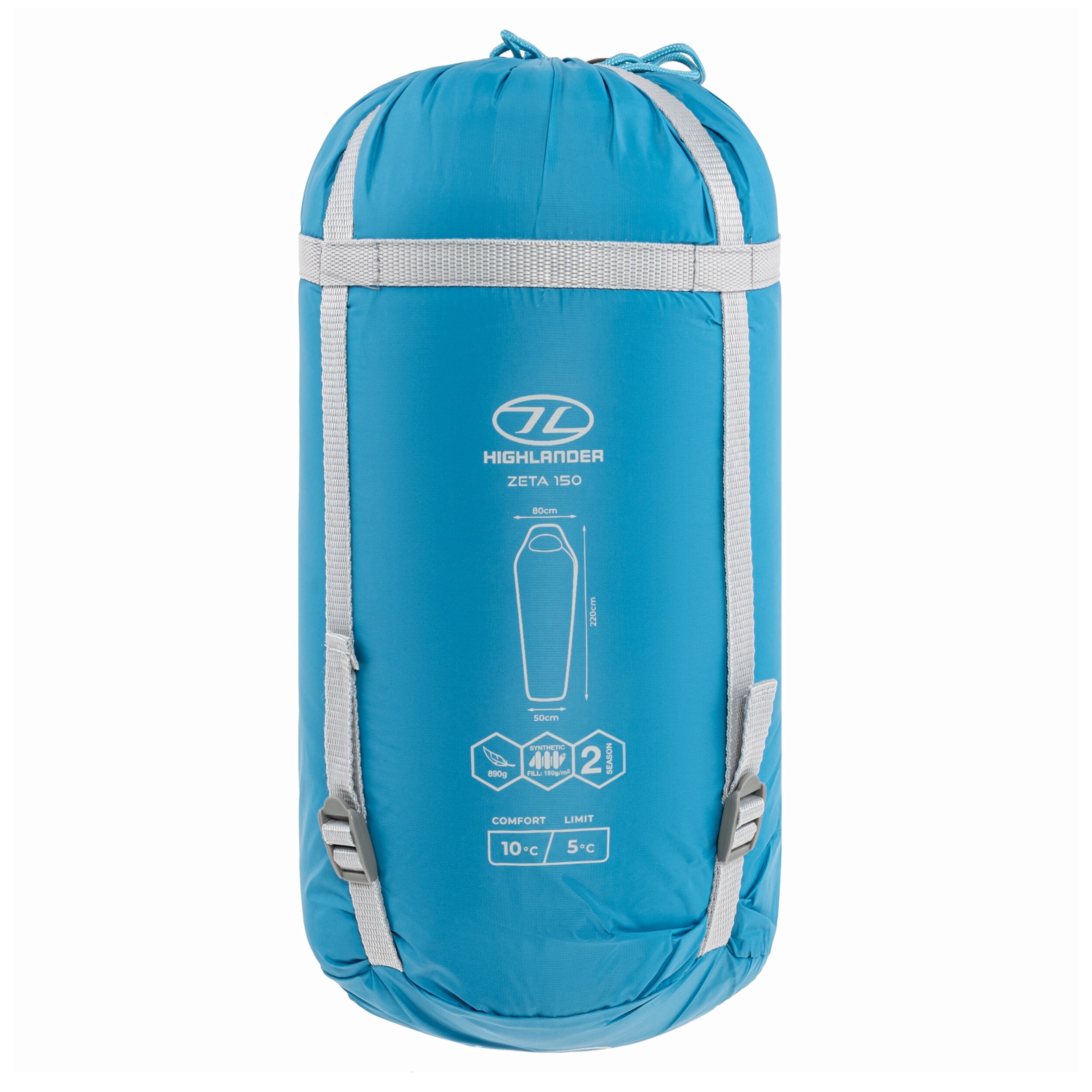 Śpiwór Highlander Outdoor Zeta 150 - Sky Blue