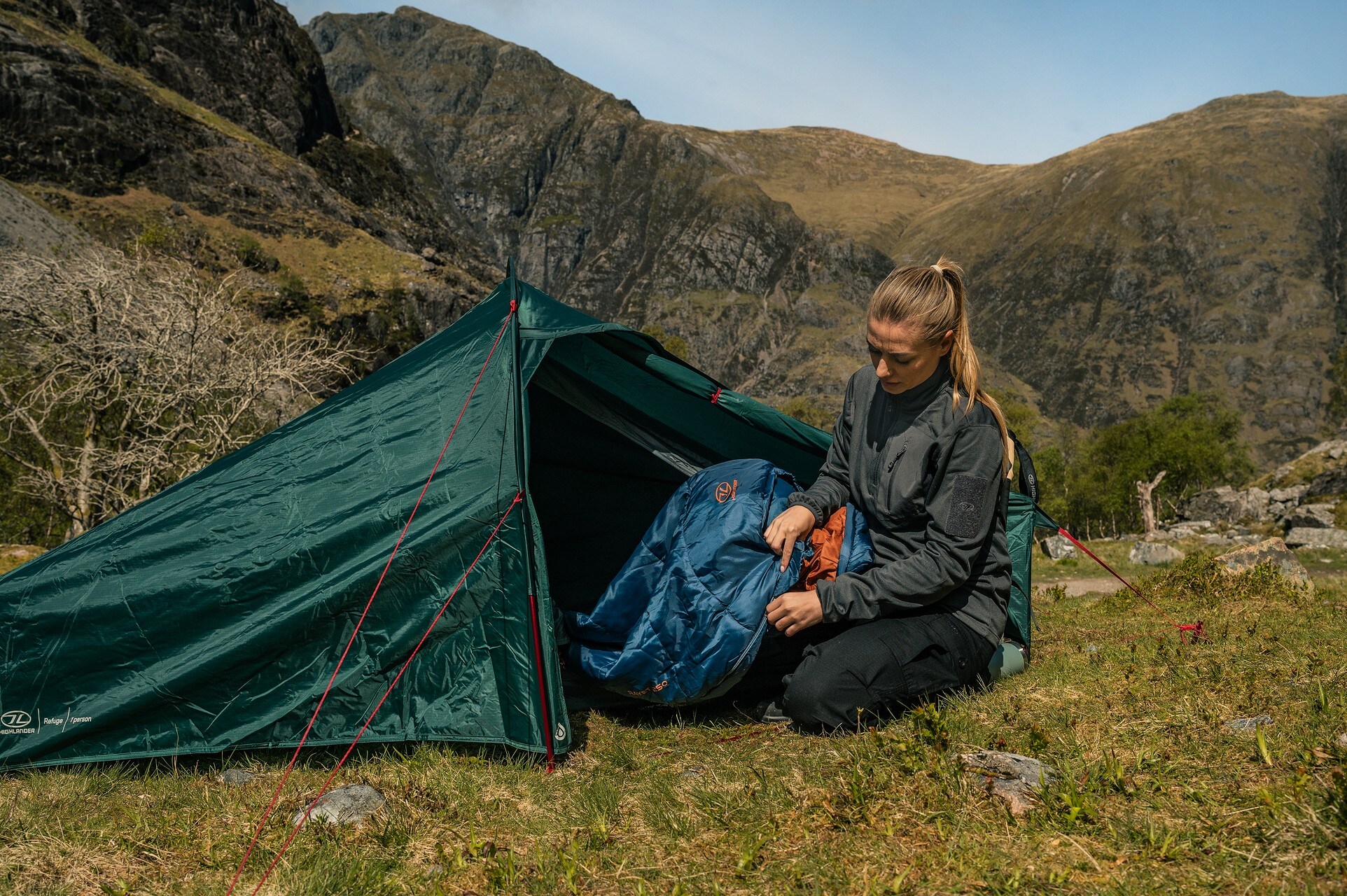 Śpiwór Highlander Outdoor Rayet 250 - Deep Blue