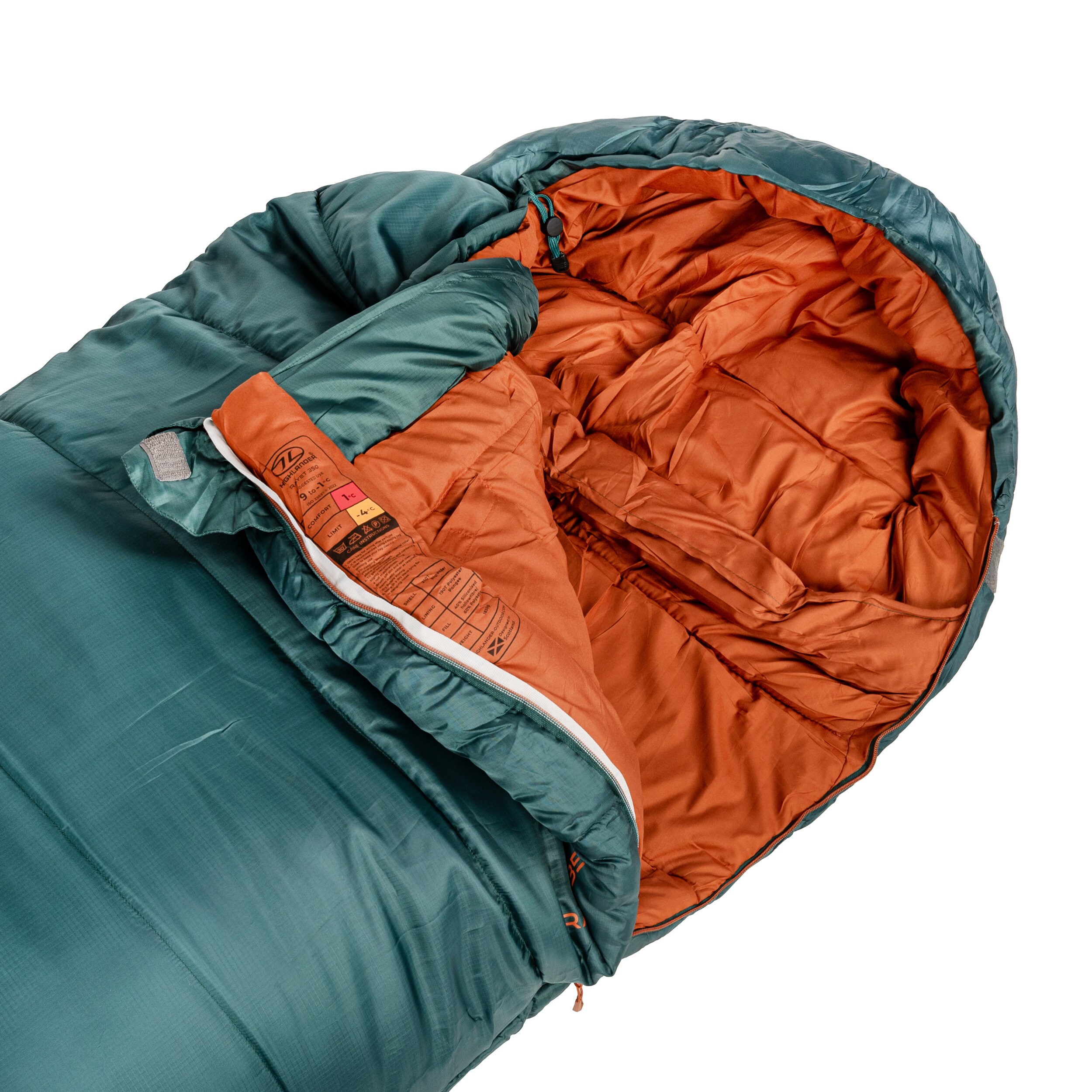 Śpiwór Highlander Outdoor Rayet 350 - Pine Green