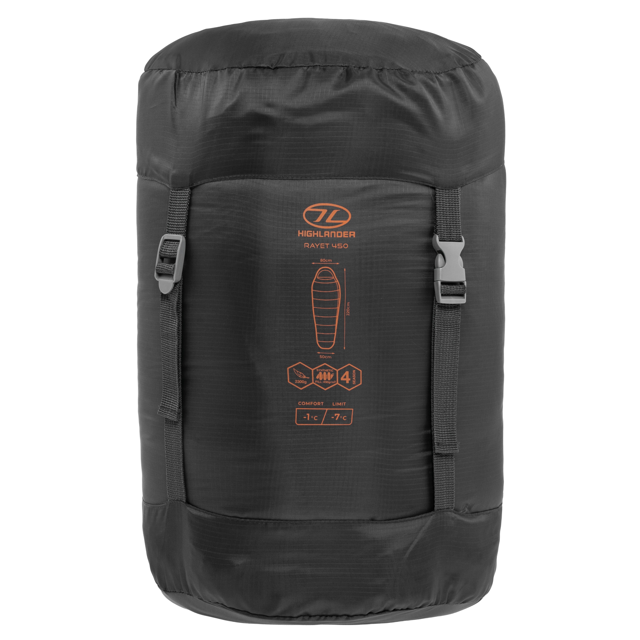 Śpiwór Highlander Outdoor Rayet 450 - Dark Grey