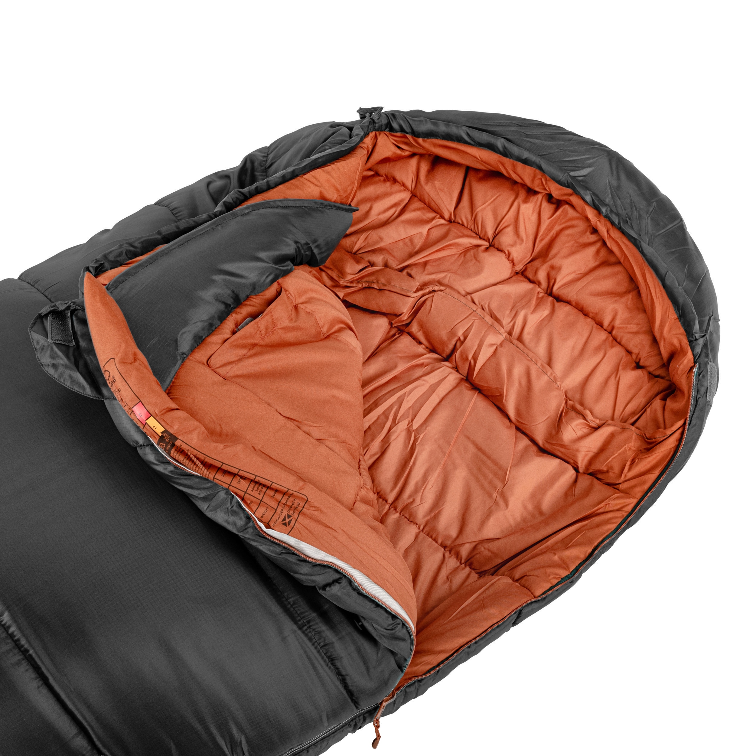 Спальний мішок Highlander Outdoor Rayet Hybrid 450 - Dark Grey