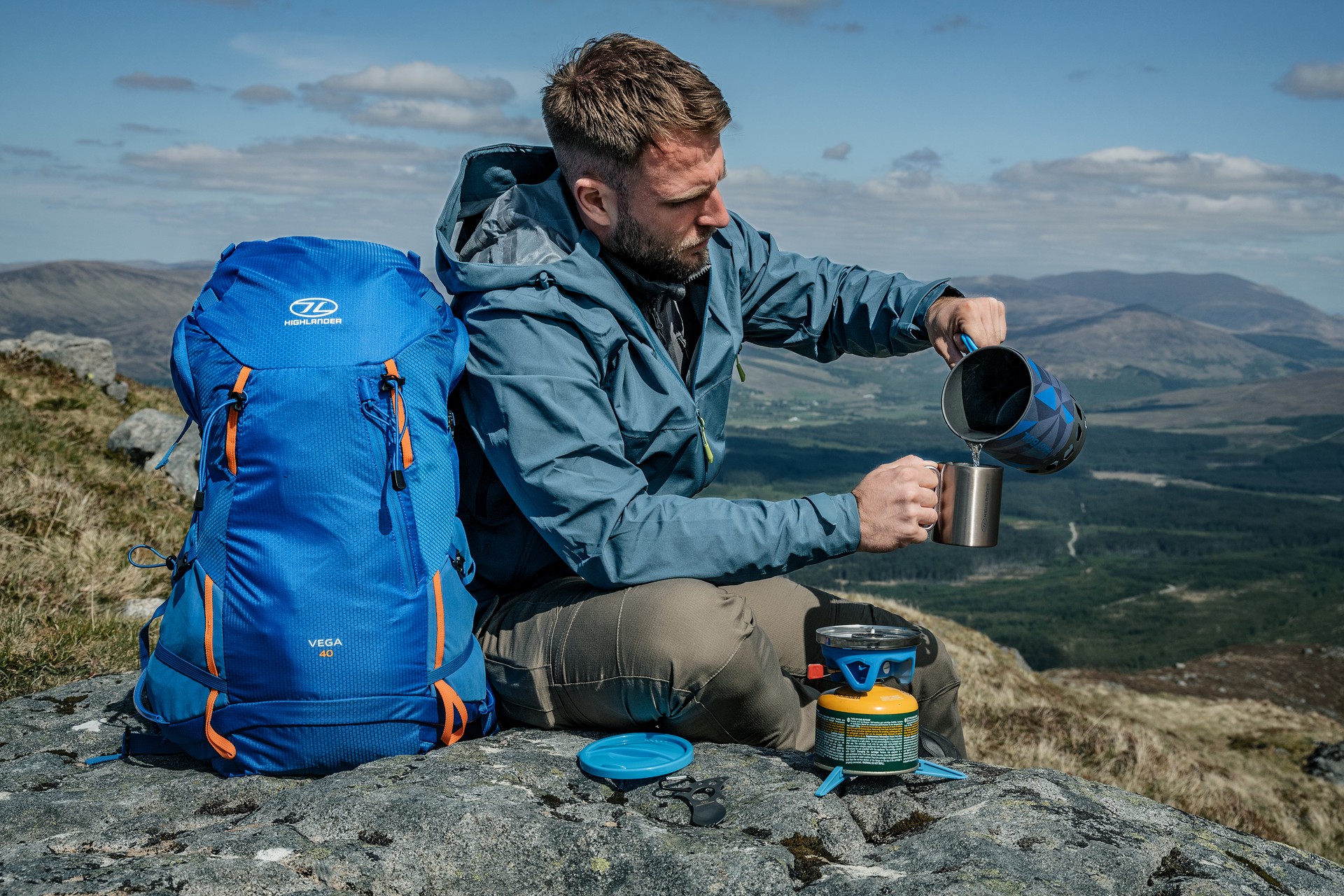 Рюкзак Highlander Outdoor Vega Men 40 л - Sky Blue
