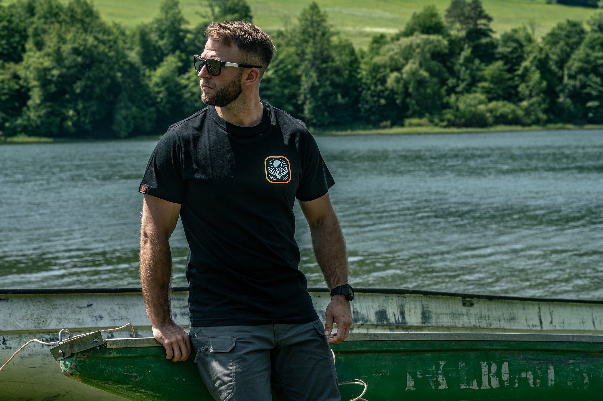 Футболка T-shirt Voyovnik Summit Wings - Чорна