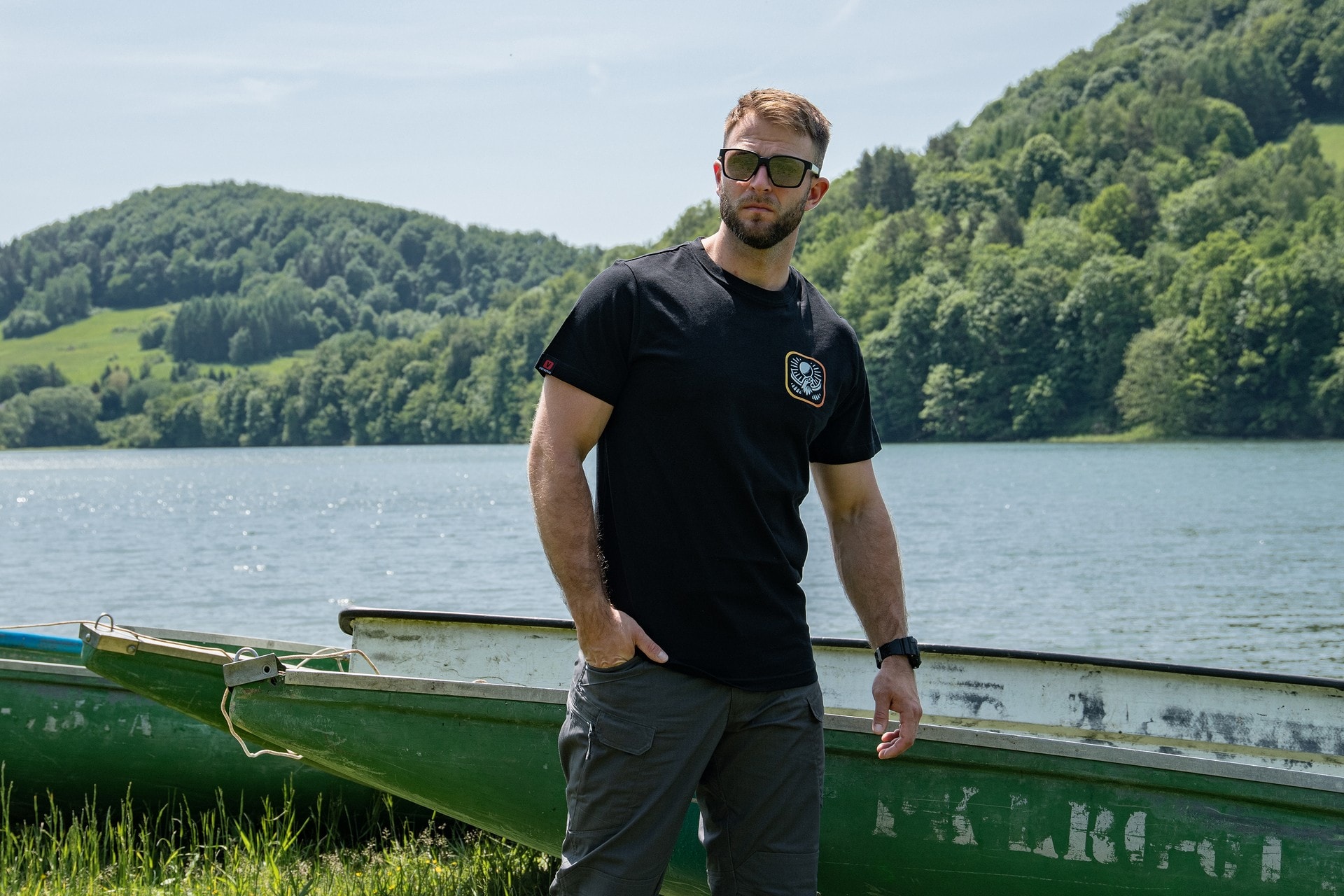 Футболка T-shirt Voyovnik Summit Wings - Чорна