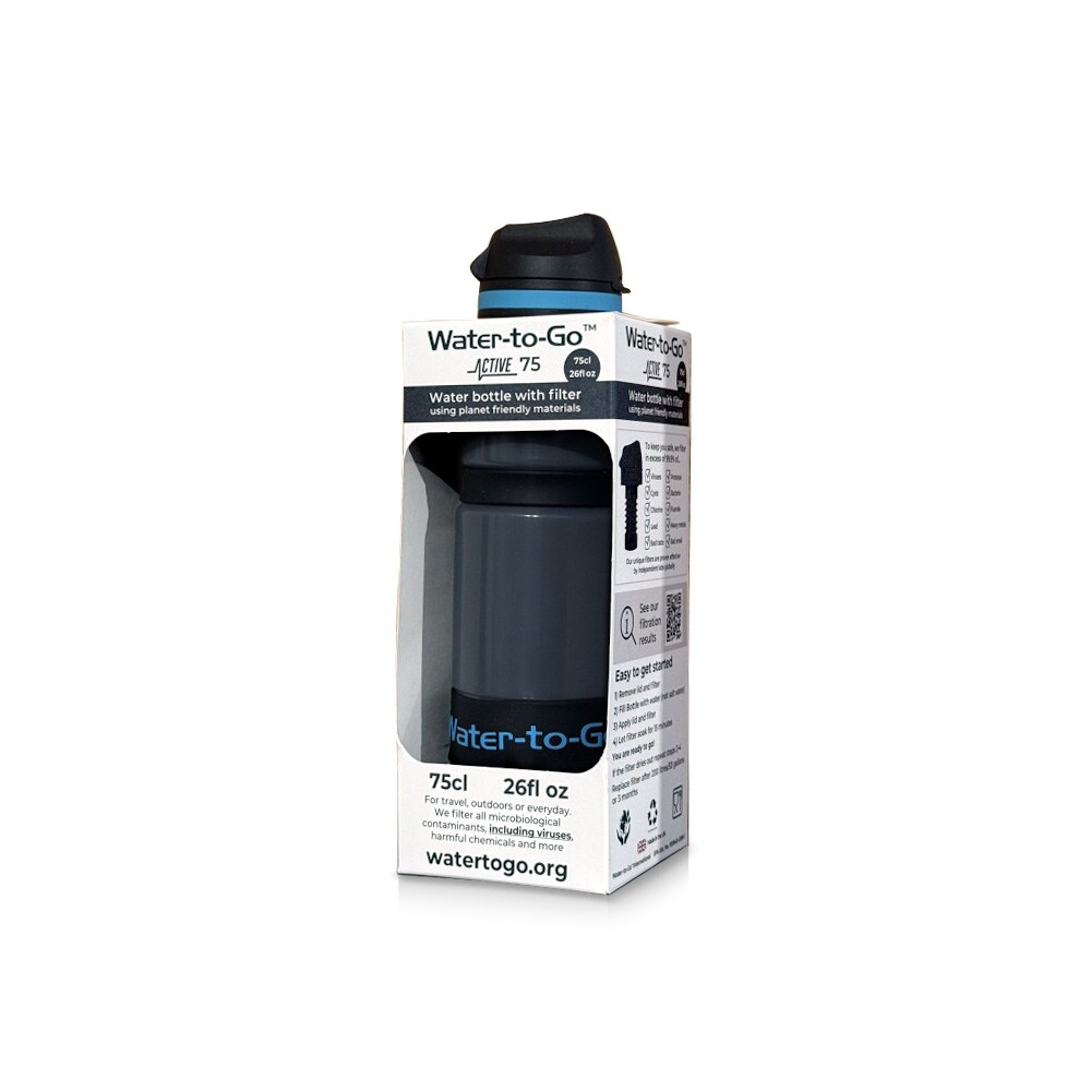 Butelka z filtrem Water-to-Go Active 750 ml - Niebieska