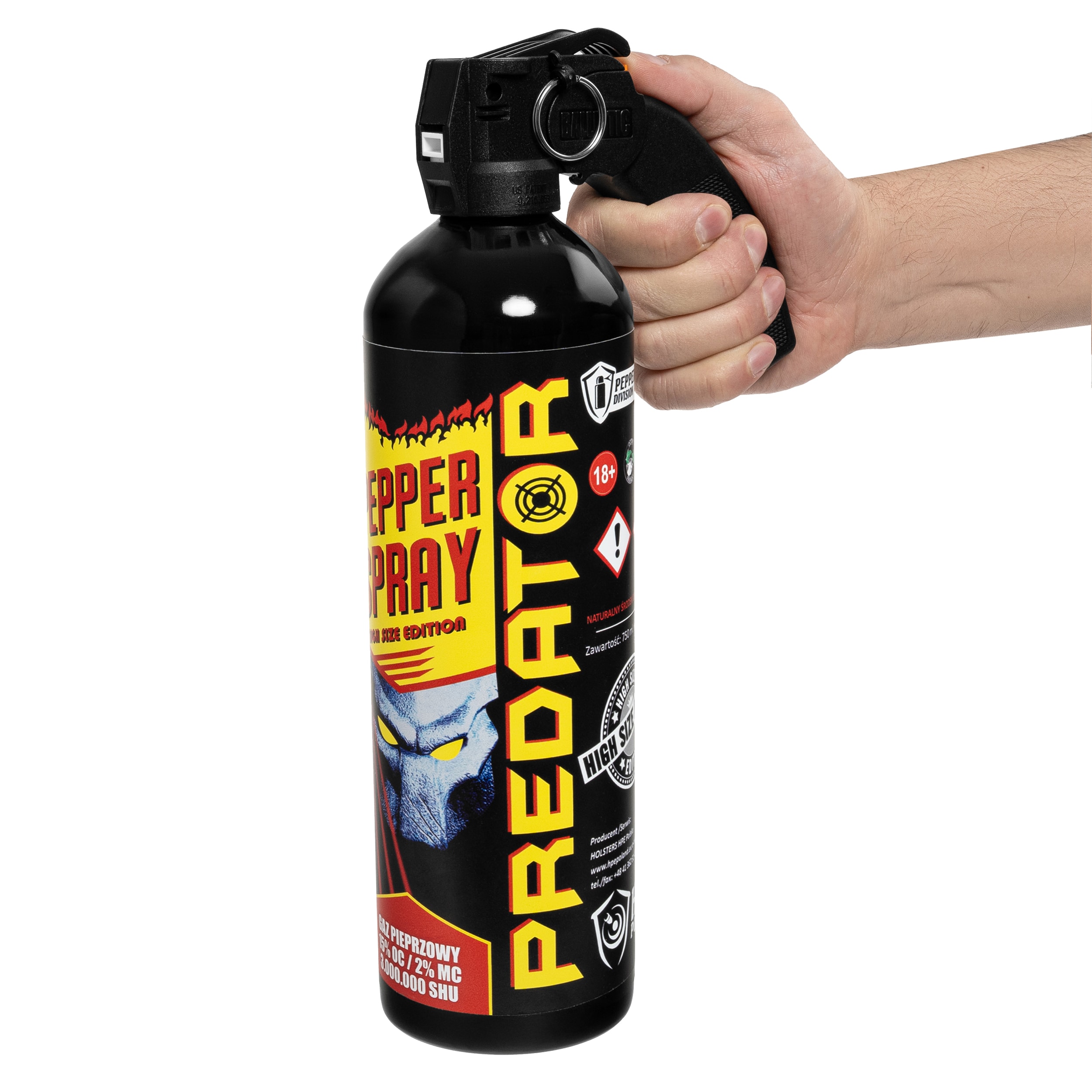 Gaz pieprzowy Predator 1000 ml - stożek