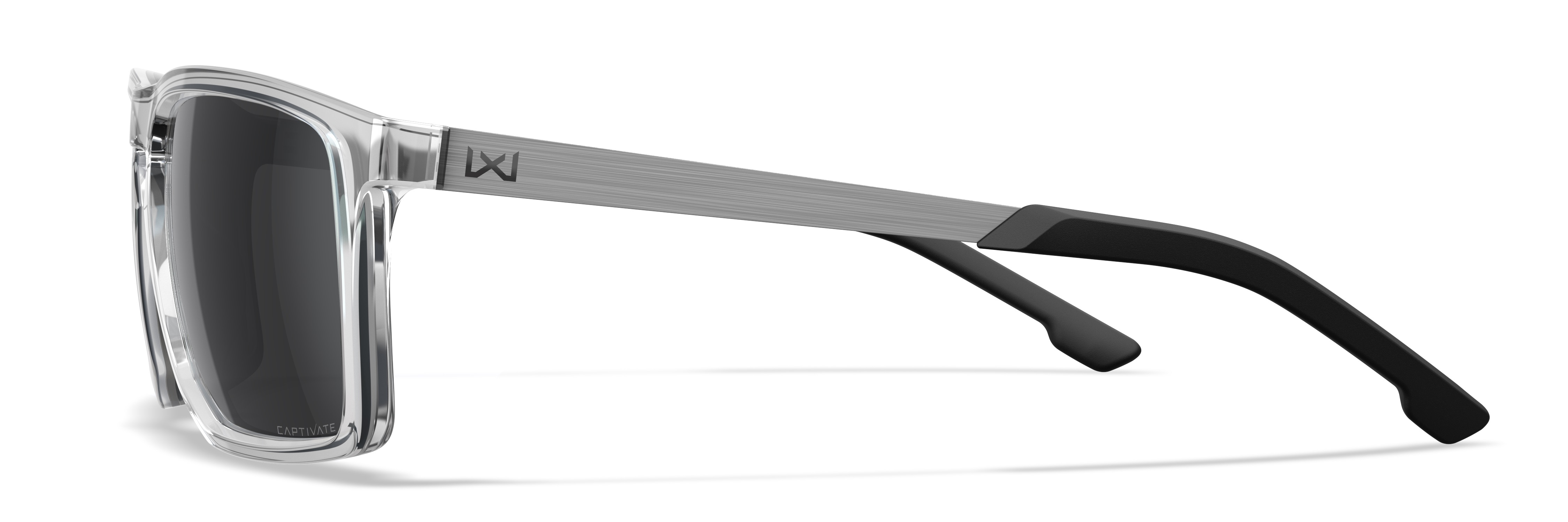 Okulary taktyczne Wiley X Axe - Captivate Grey/Gloss Crystal Clear