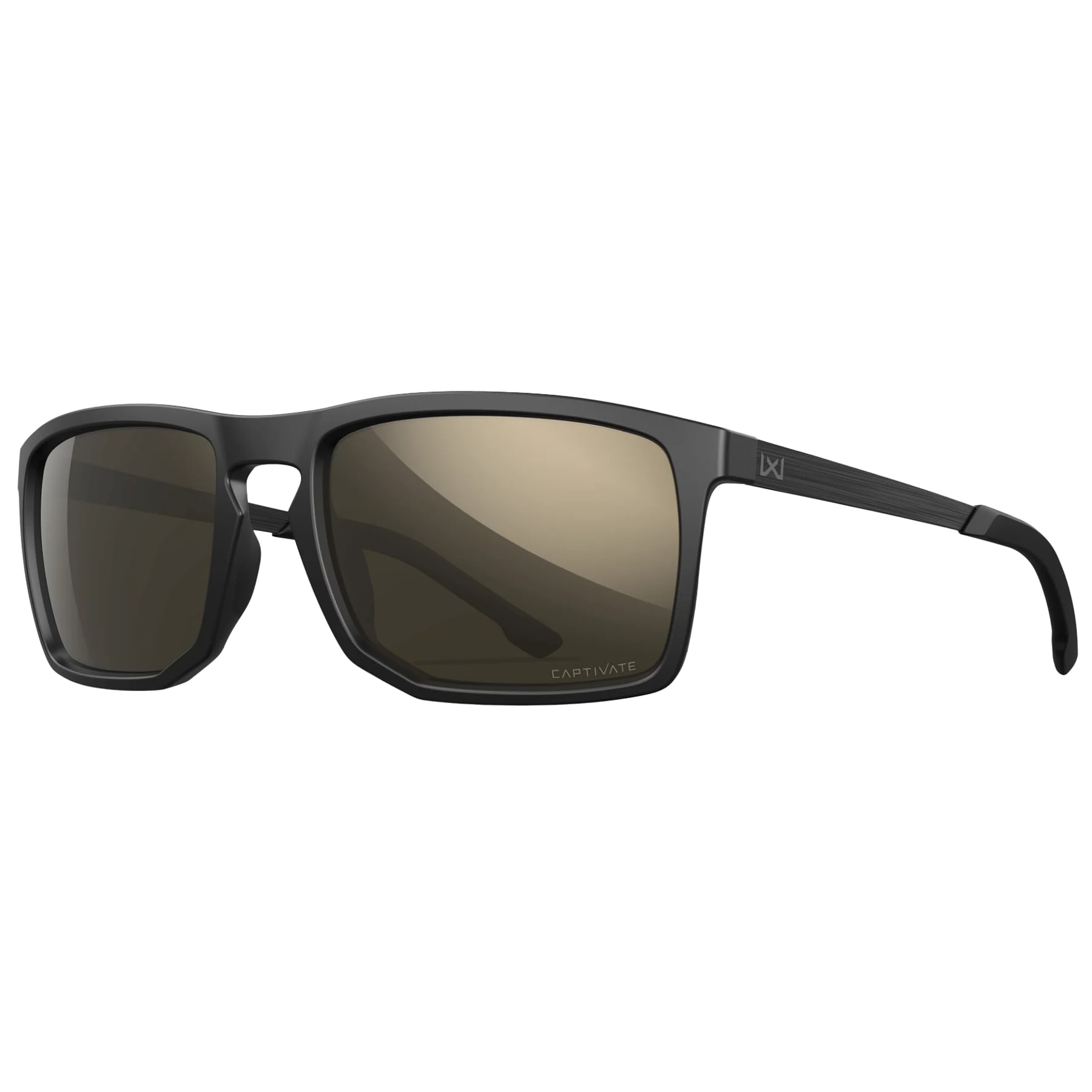 Okulary taktyczne Wiley X Axe - Captivate Polarized Tungsten Mirror/Matte Black
