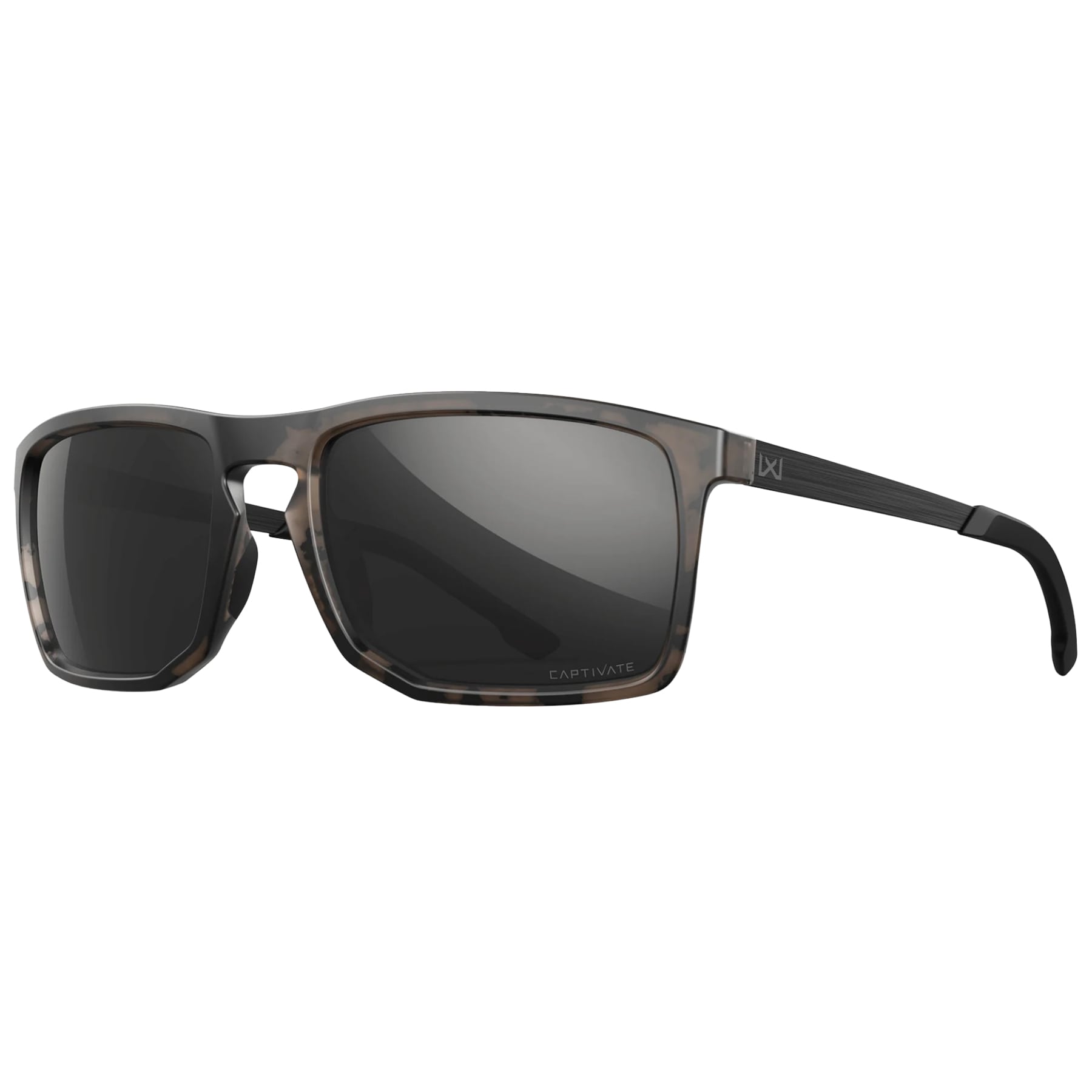 Тактичні окуляри Wiley X Axe - Captivate Polarized Black Mirror/Matte Tortoise Brown