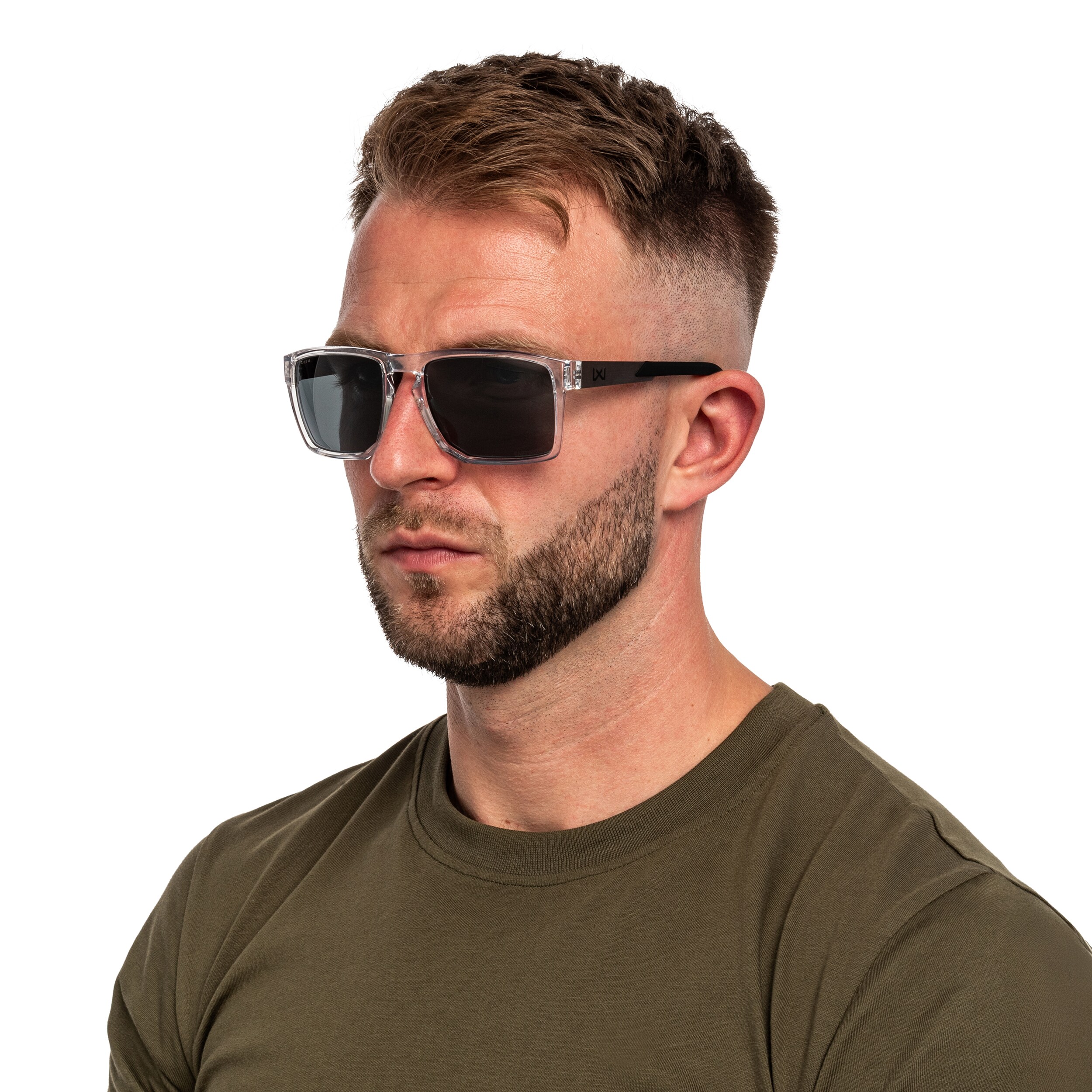 Okulary taktyczne Wiley X Apex - Captivate Grey/Gloss Crystal Clear