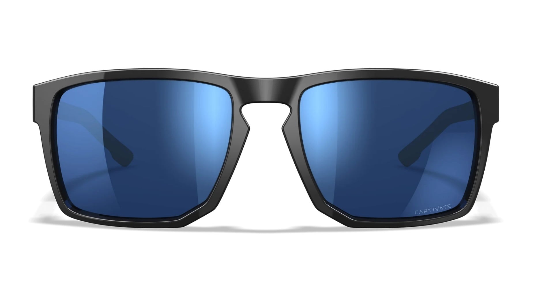 Okulary taktyczne Wiley X Apex - Captivate Polarized Blue Mirror/Gloss Black
