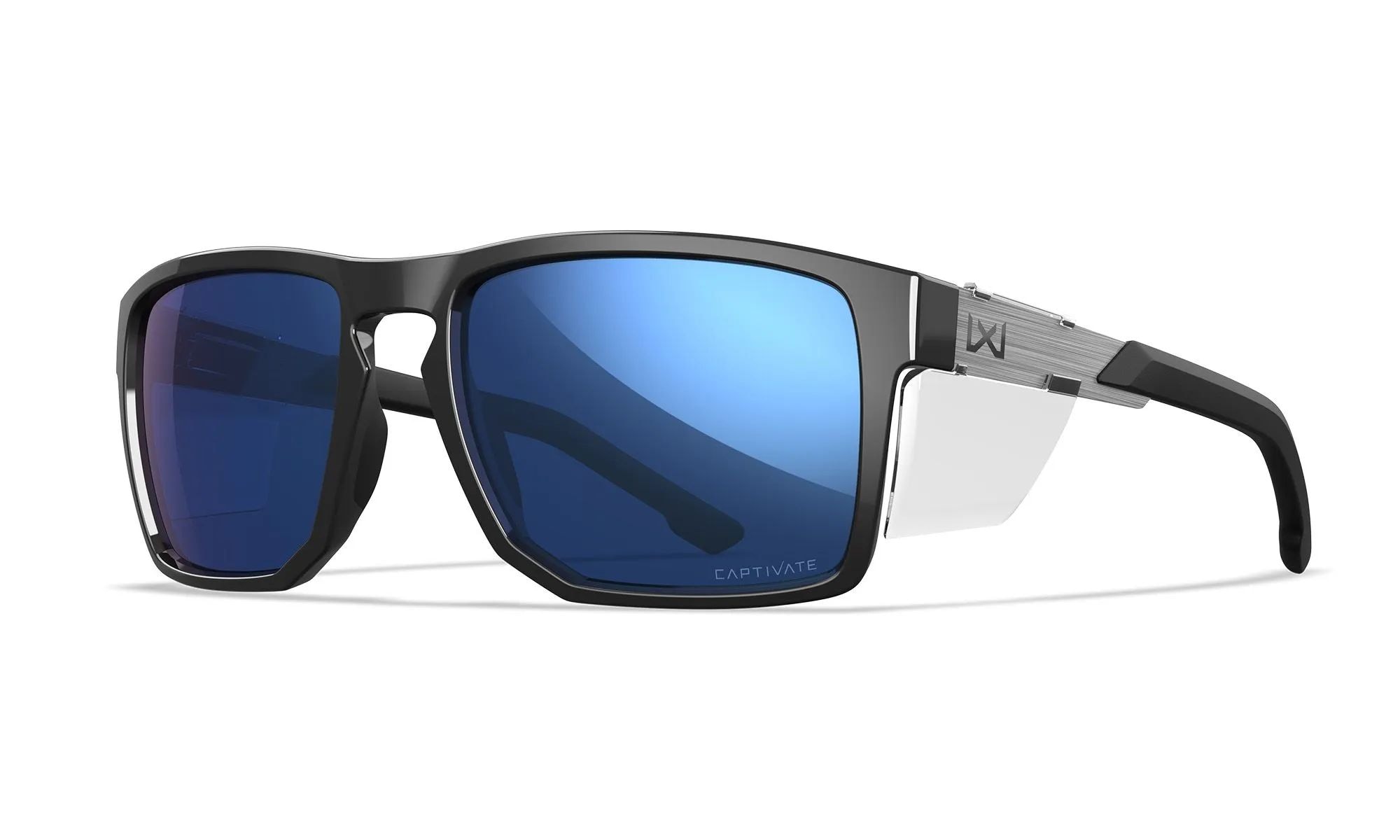 Тактичні окуляри Wiley X Apex - Captivate Polarized Blue Mirror/Gloss Black