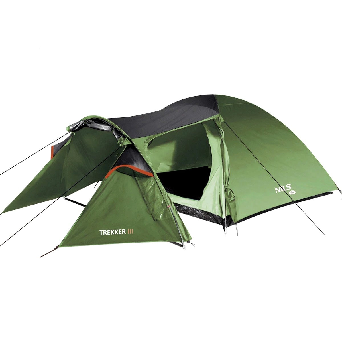Namiot 3-osobowy Nils Camp Trekker III NC6312 - Czarno-Zielony
