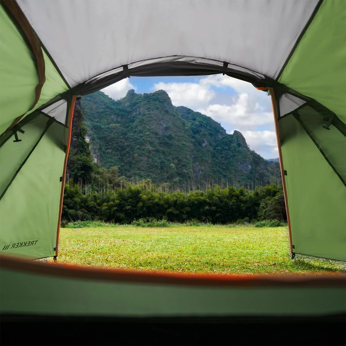 Namiot 3-osobowy Nils Camp Trekker III NC6312 - Czarno-Zielony