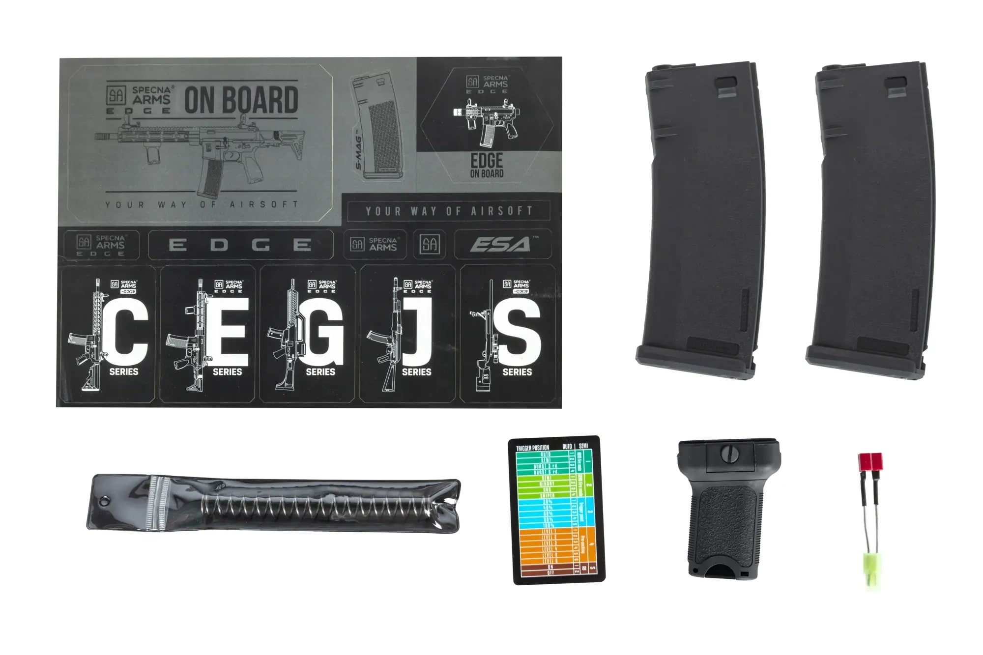 Karabinek szturmowy AEG Specna Arms RRA SA-E05 Edge HAL ETU Light Ops Stock - Black