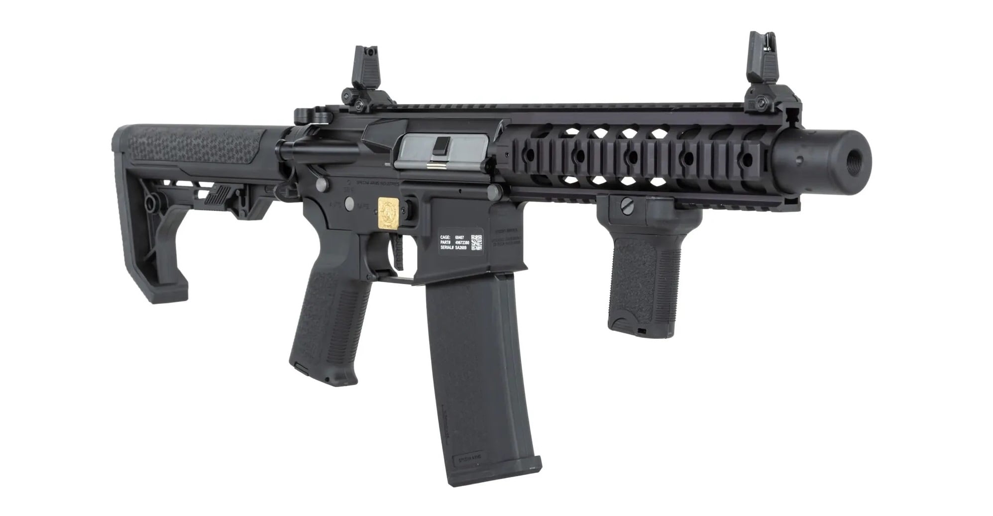 Karabinek szturmowy AEG Specna Arms RRA SA-E05 Edge HAL ETU Light Ops Stock - Black