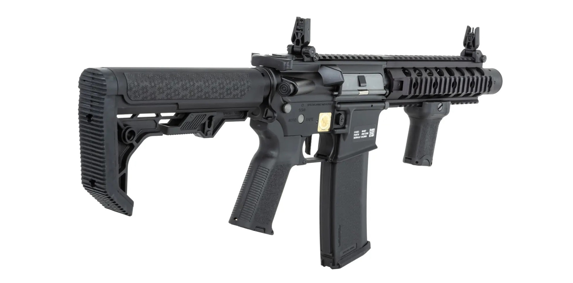 Karabinek szturmowy AEG Specna Arms RRA SA-E05 Edge HAL ETU Light Ops Stock - Black