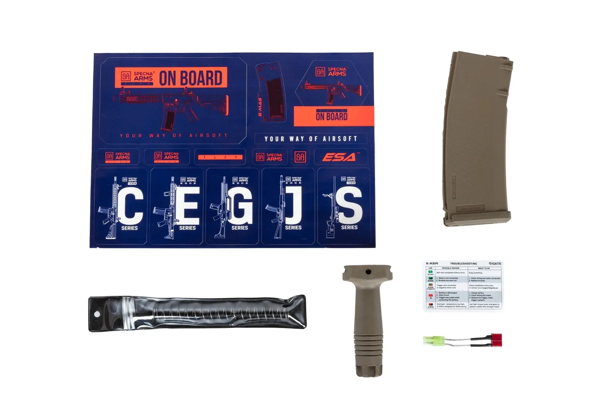 Штурмова гвинтівка AEG Specna Arms SA-F12 Flex Gate X-ASR - Half-Tan
