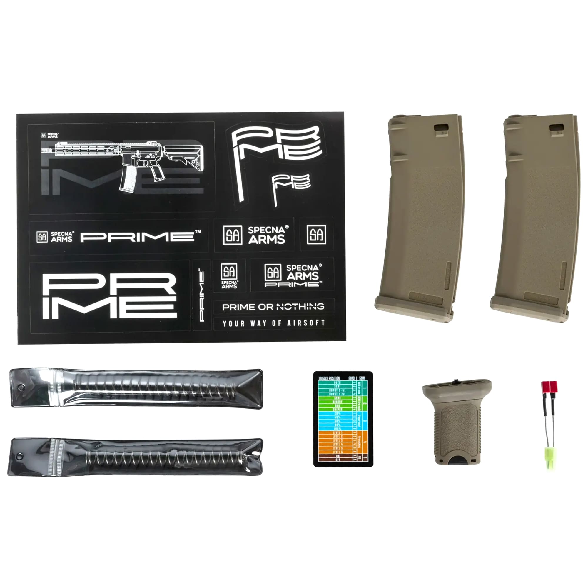 Karabinek szturmowy AEG Specna Arms RRA SA-P07 PRIME HAL ETU Light Ops Stock High Torque - Half-Tan