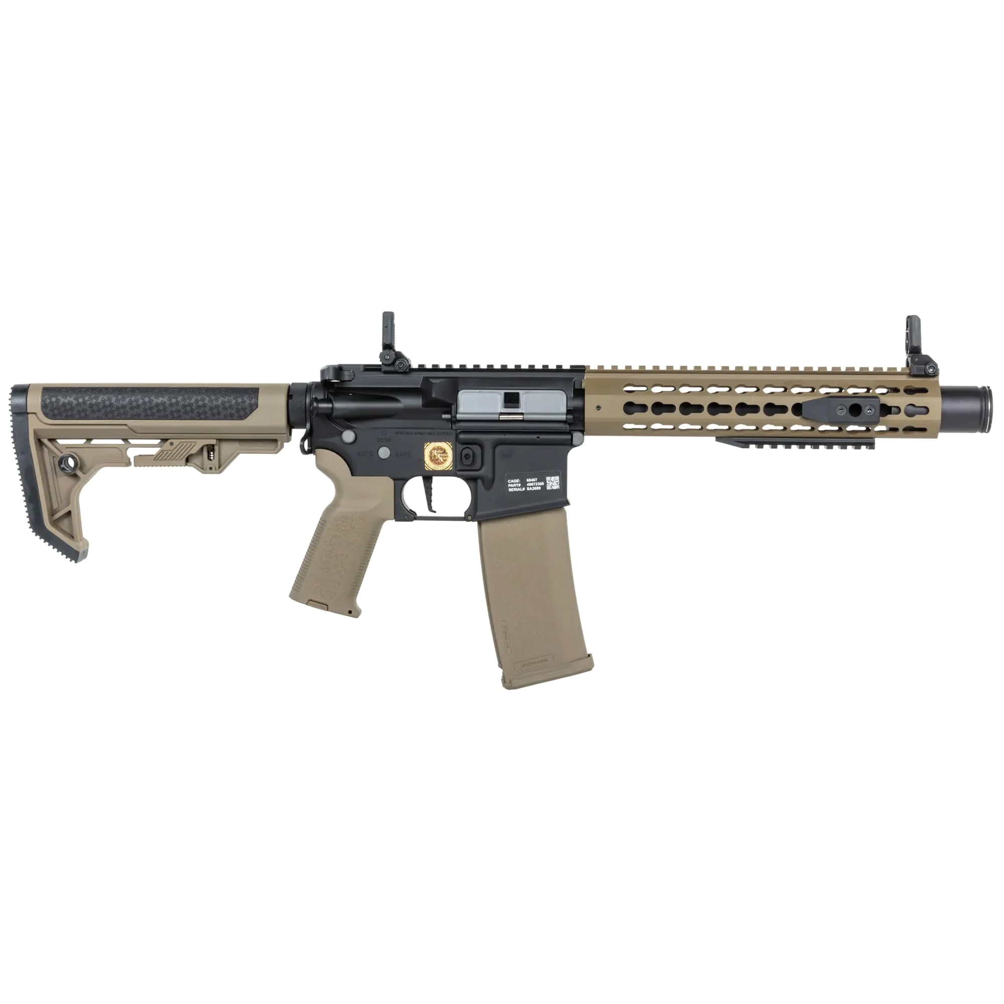 Karabinek szturmowy AEG Specna Arms RRA SA-P07 PRIME HAL ETU Light Ops Stock High Torque - Half-Tan