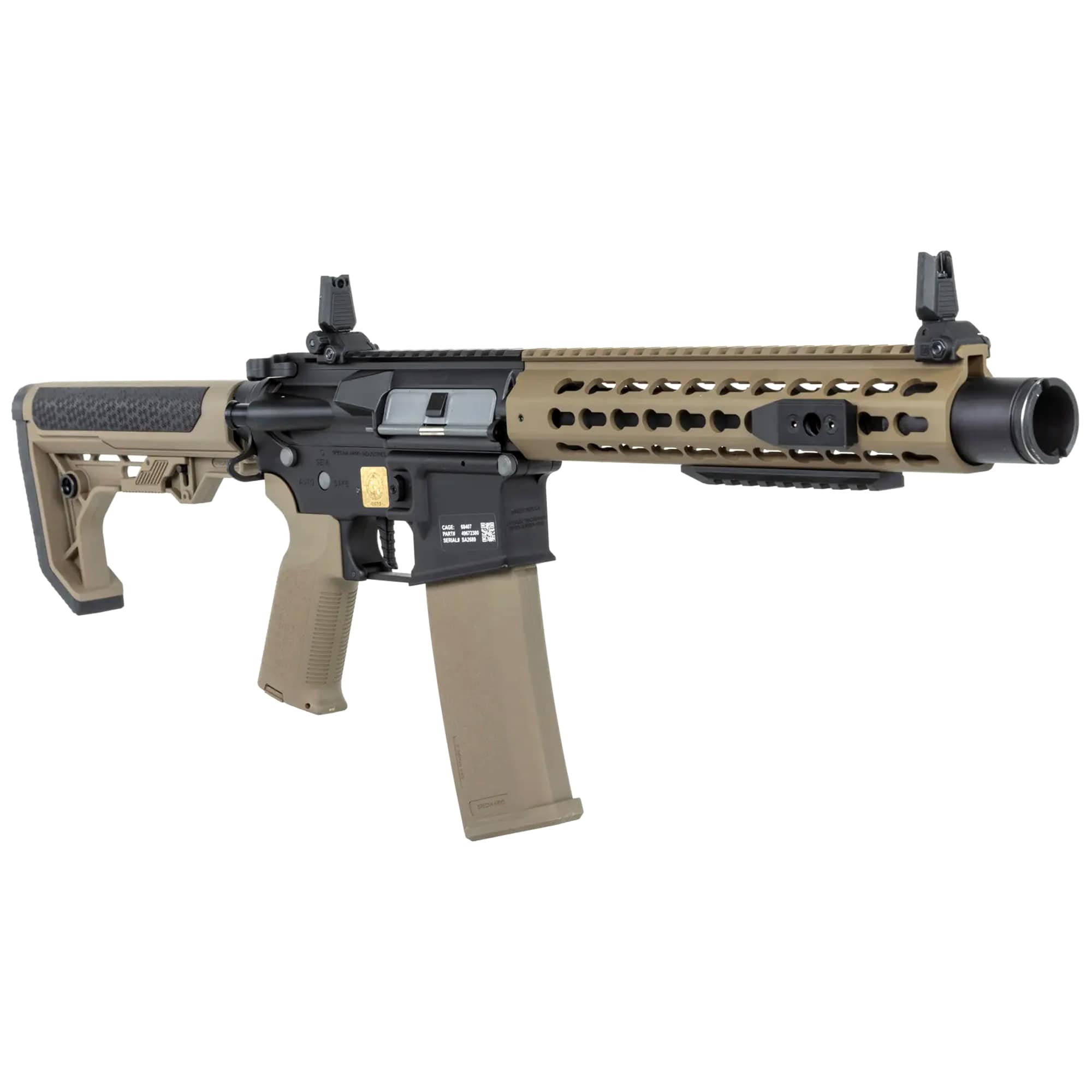 Karabinek szturmowy AEG Specna Arms RRA SA-P07 PRIME HAL ETU Light Ops Stock High Torque - Half-Tan