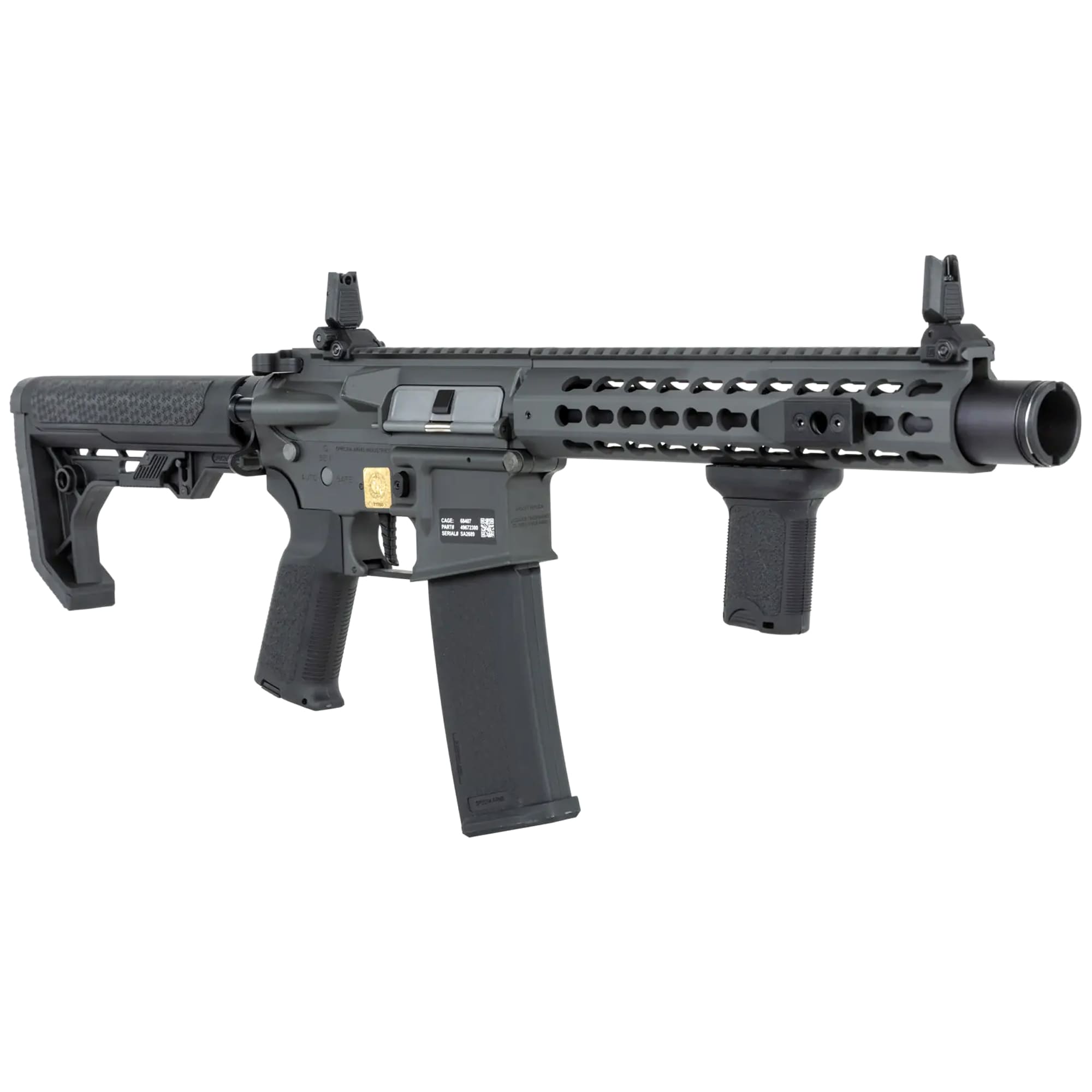 Karabinek szturmowy AEG Specna Arms RRA SA-P07 PRIME HAL ETU Light Ops Stock High Torque - Chaos Grey