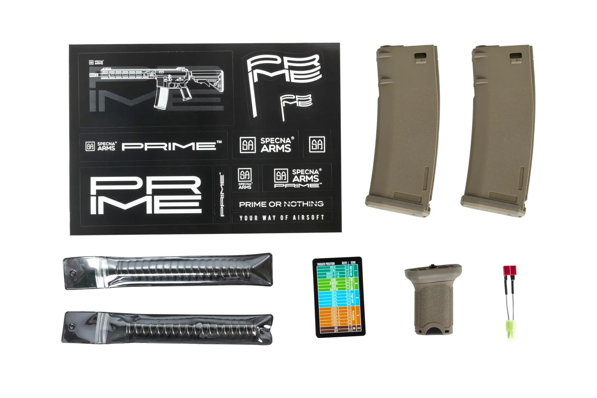 Karabinek szturmowy AEG Specna Arms RRA SA-P07 PRIME HAL ETU Light Ops Stock High Torque - Tan