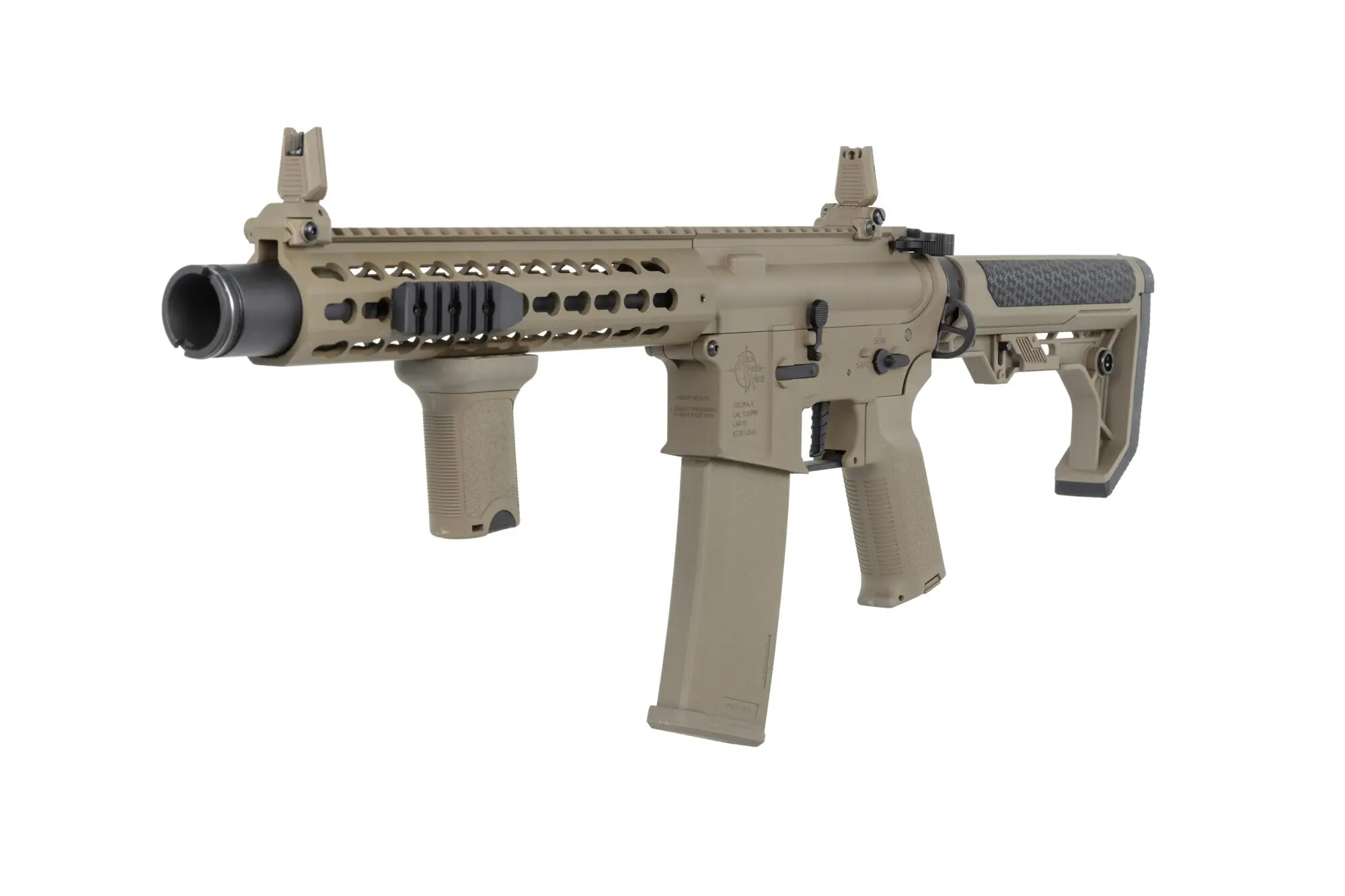 Karabinek szturmowy AEG Specna Arms RRA SA-P07 PRIME HAL ETU Light Ops Stock High Torque - Tan
