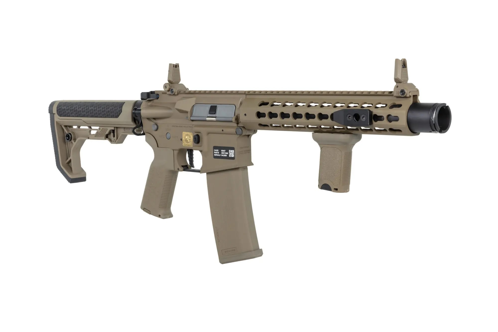 Karabinek szturmowy AEG Specna Arms RRA SA-P07 PRIME HAL ETU Light Ops Stock High Torque - Tan