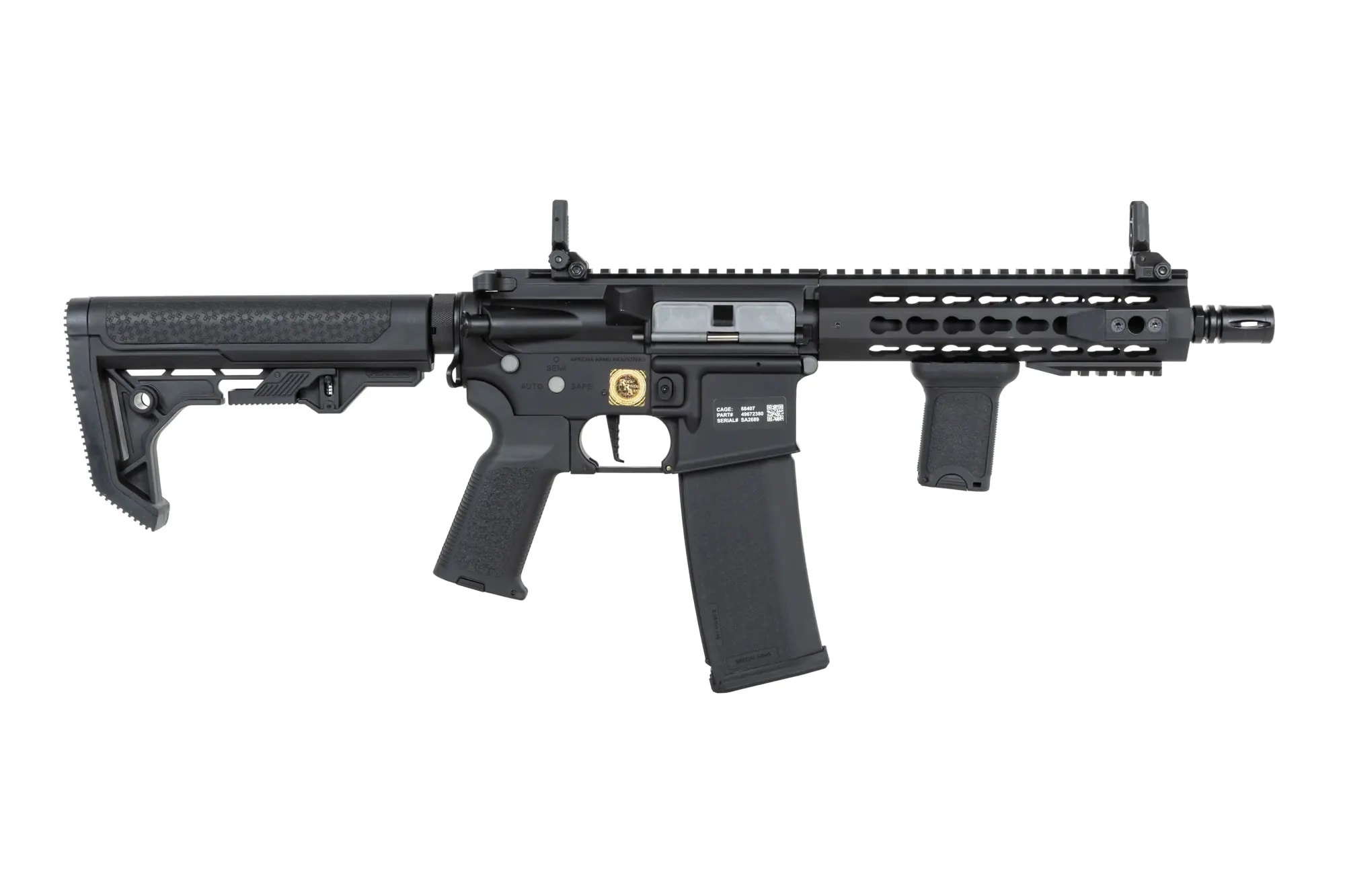 Karabinek szturmowy AEG Specna Arms RRA SA-P08 Prime HAL ETU Light Ops Stock High Torque - Black