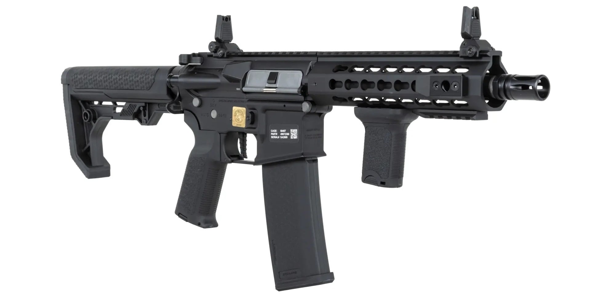 Karabinek szturmowy AEG Specna Arms RRA SA-P08 Prime HAL ETU Light Ops Stock High Torque - Black