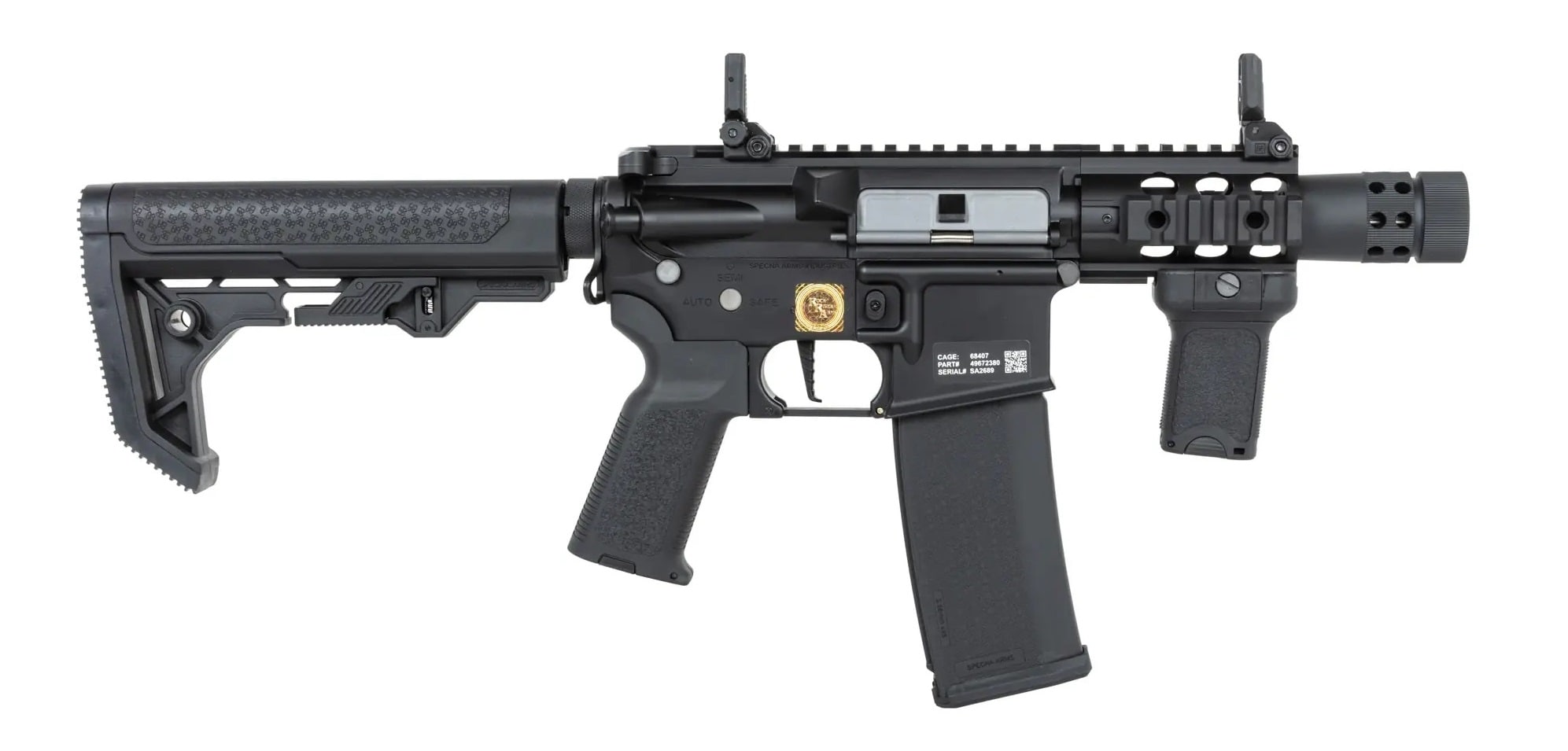 Karabinek szturmowy AEG Specna Arms RRA SA-P10 Prime HAL ETU Light Ops Stock High Torque - Black