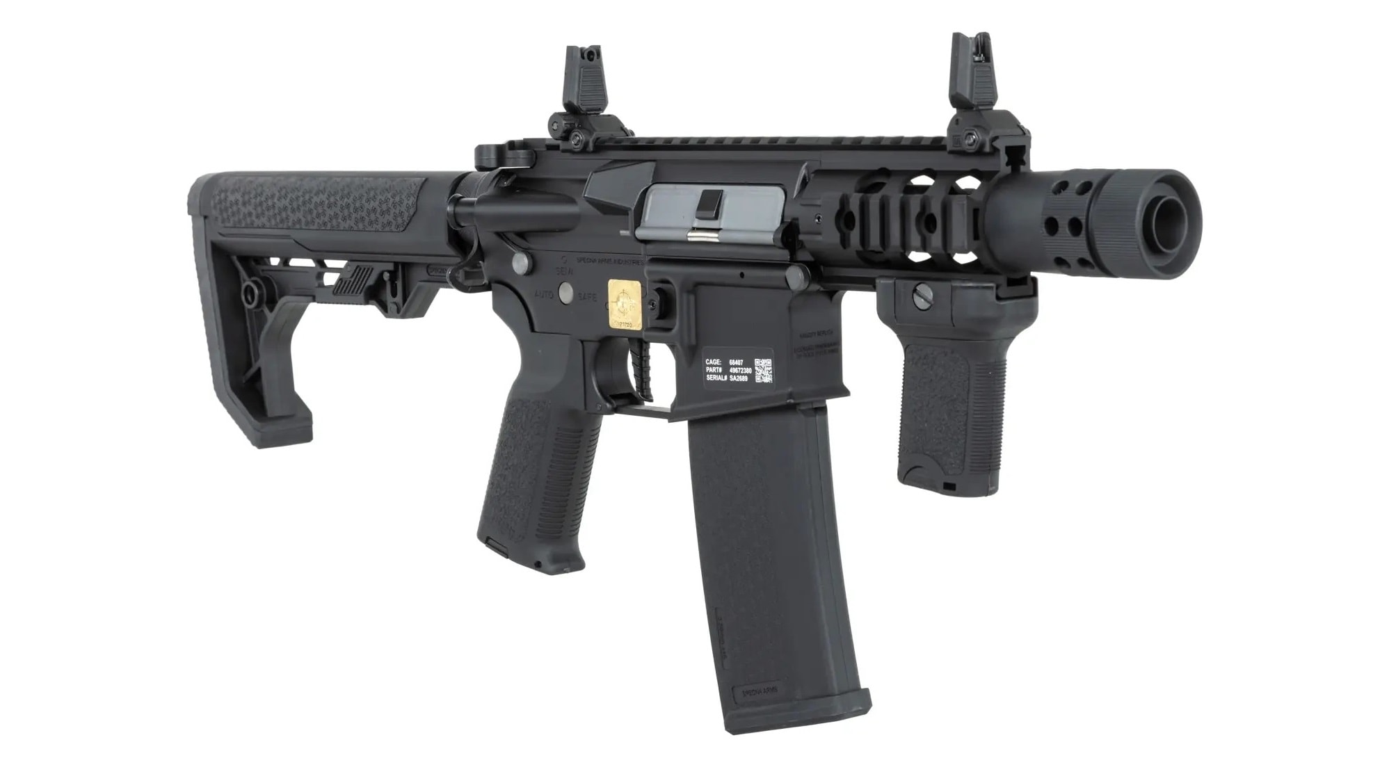 Karabinek szturmowy AEG Specna Arms RRA SA-P10 Prime HAL ETU Light Ops Stock High Torque - Black