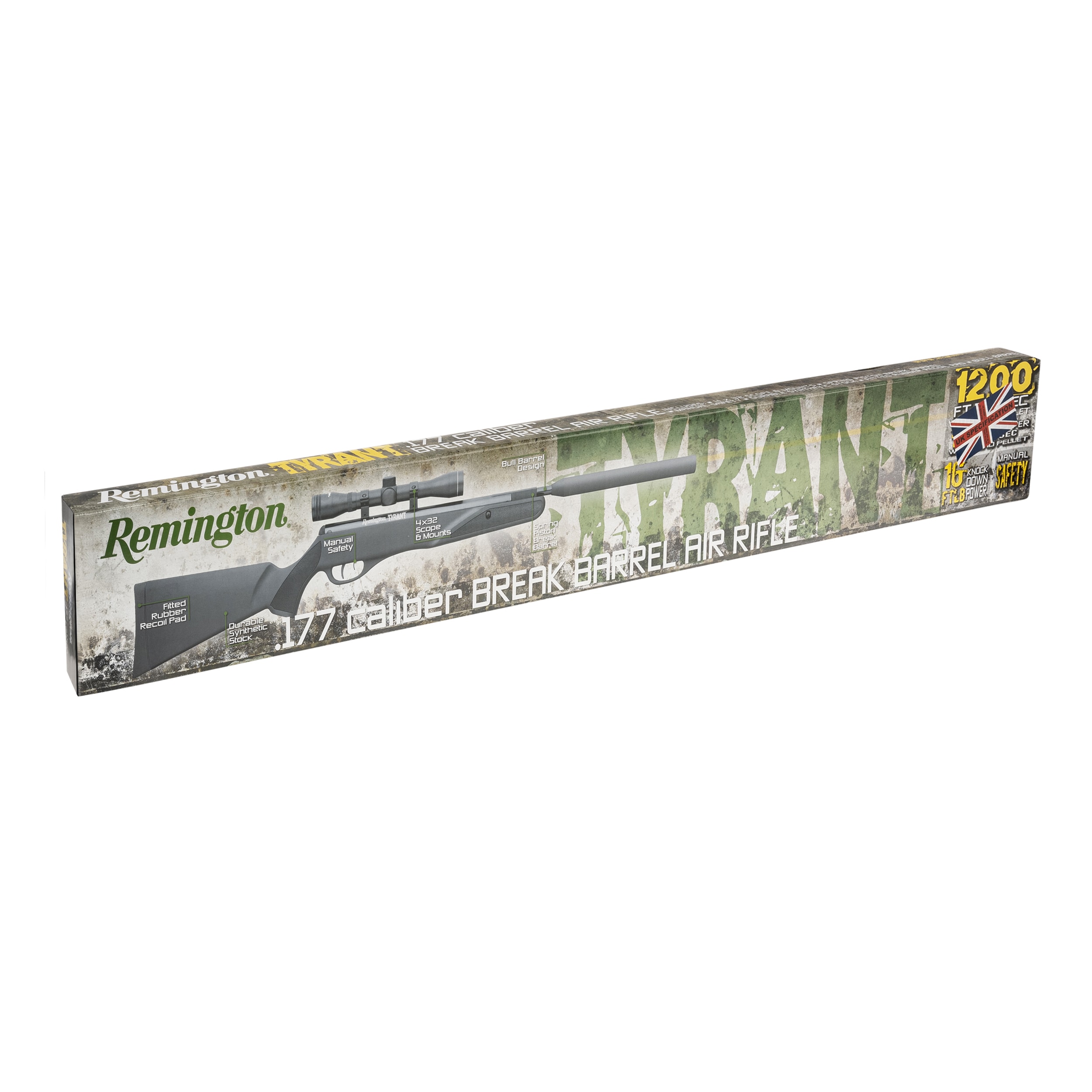 Пневматична гвинтівка Remington Tyrant Synthetic 4,5 мм з оптичним прицілом 4x32