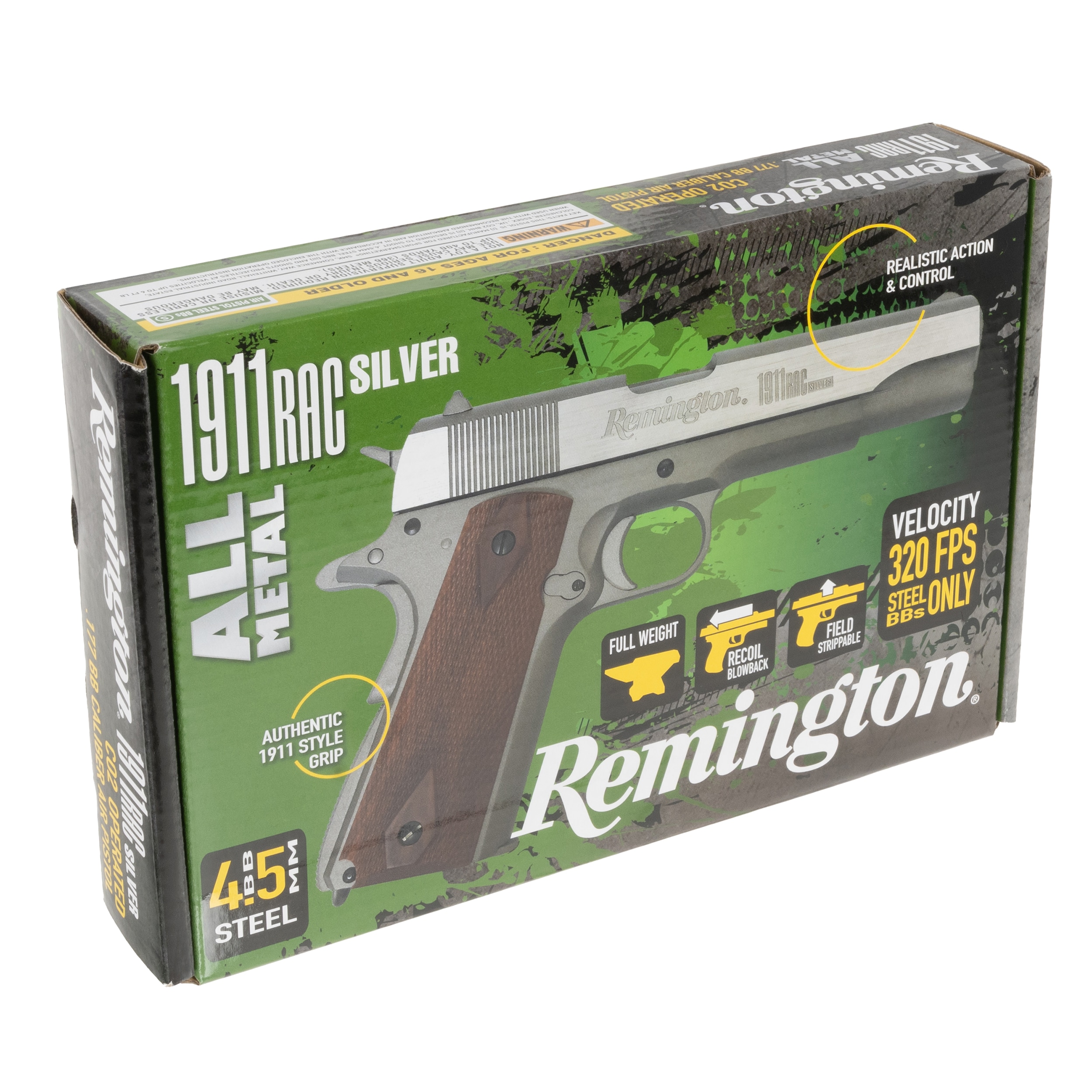 Пневматичний пістолет Remington 1911 RAC 4,5 мм - Silver