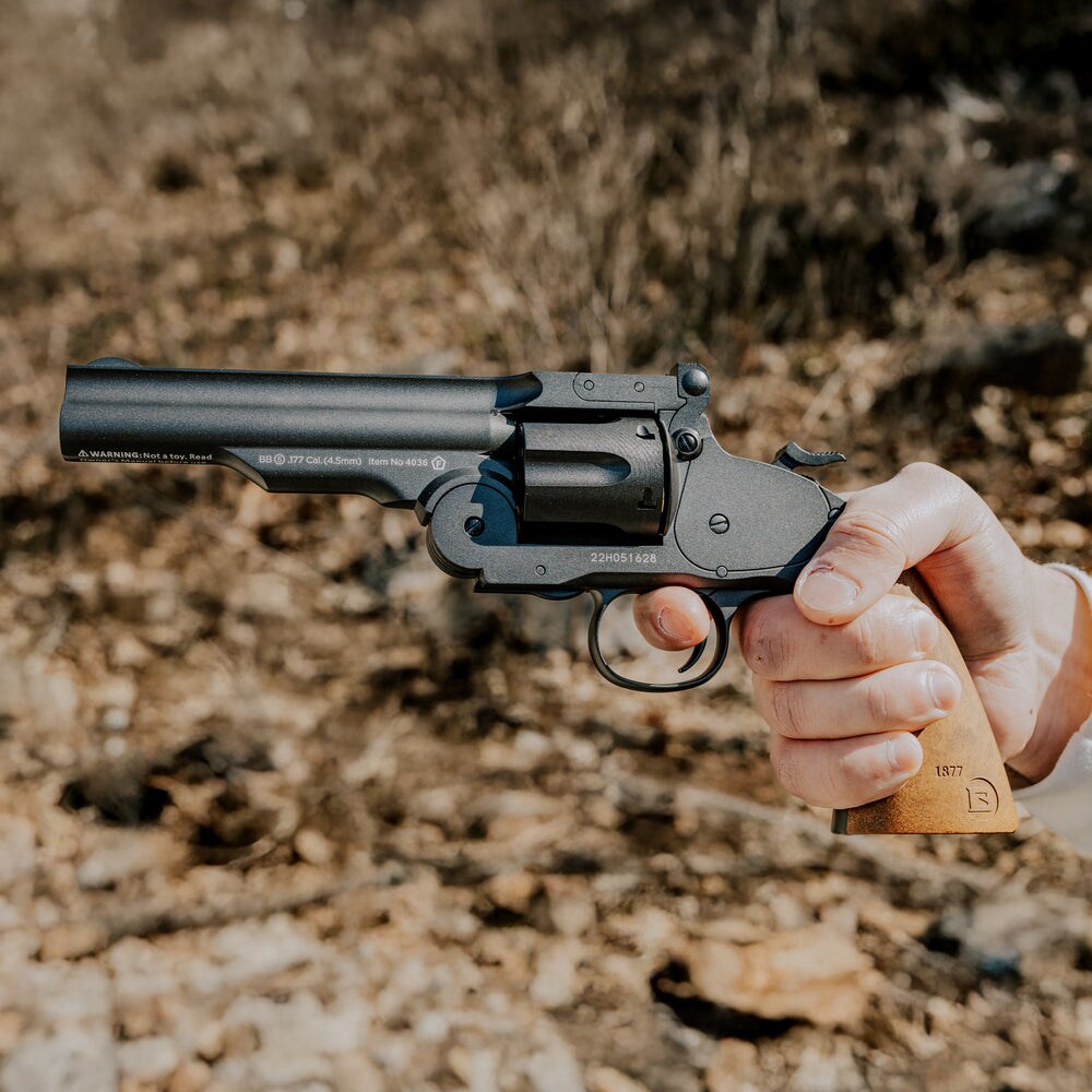Wiatrówka - rewolwer Barra Airguns Schofield 5