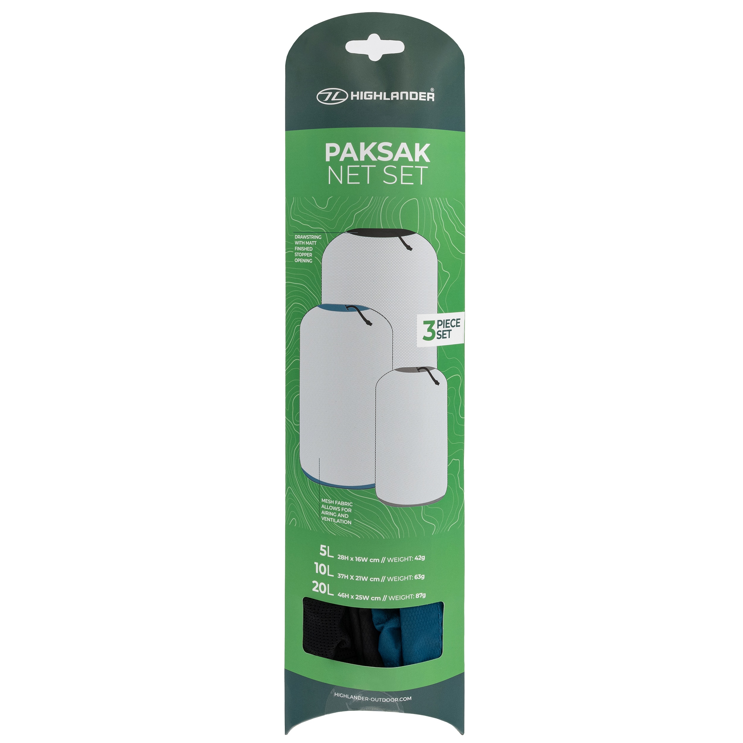 Транспортні мішки Highlander Outdoor Paksak Net Set - 3 шт.