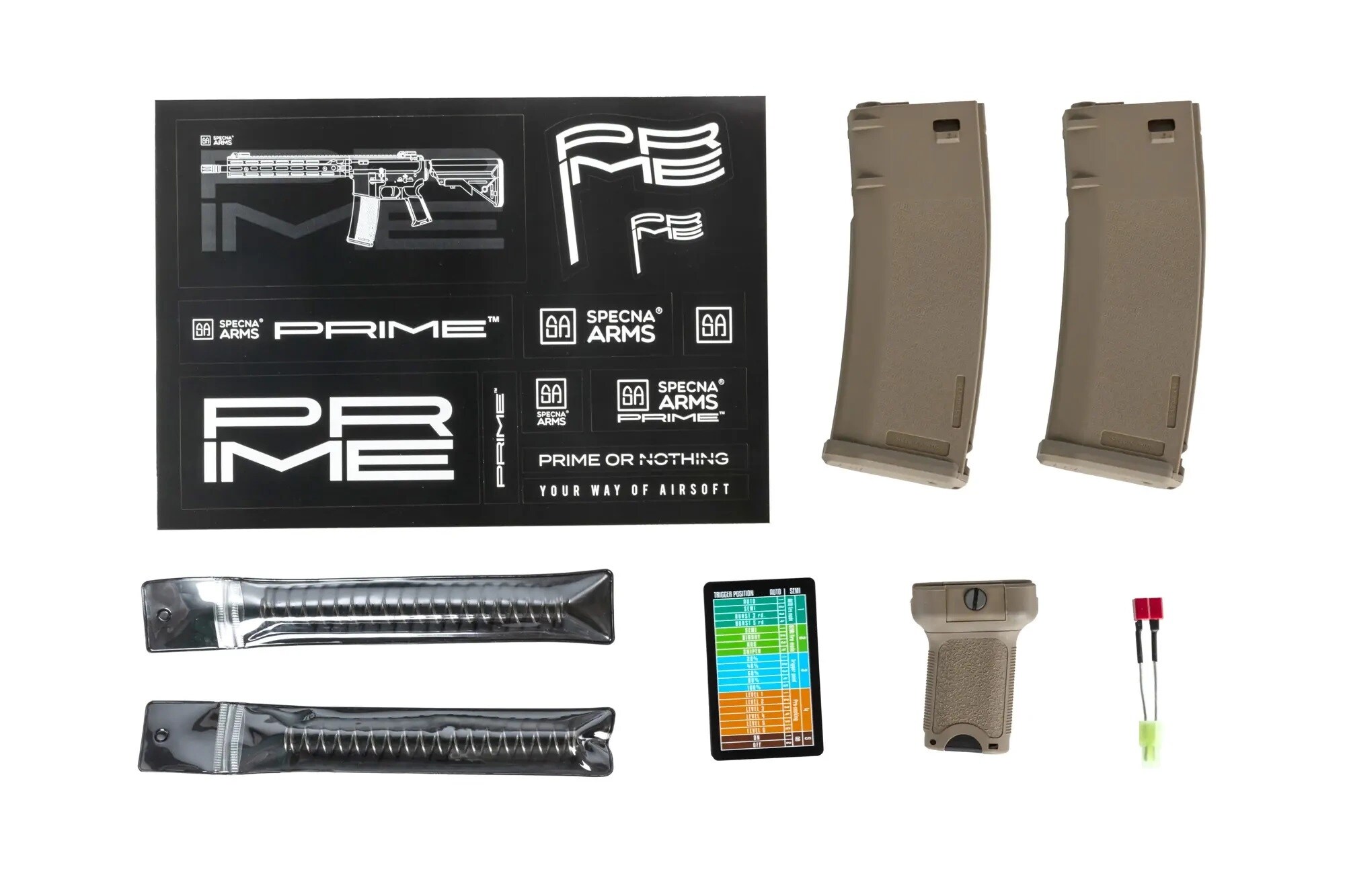 Штурмова гвинтівка AEG Specna Arms RRA SA-P05 Prime HAL ETU Light Ops Stock High Torque - Half-Tan