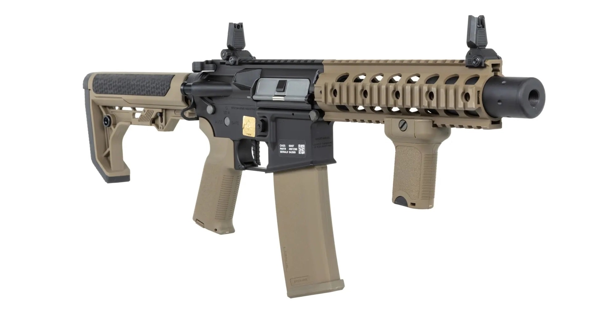 Штурмова гвинтівка AEG Specna Arms RRA SA-P05 Prime HAL ETU Light Ops Stock High Torque - Half-Tan
