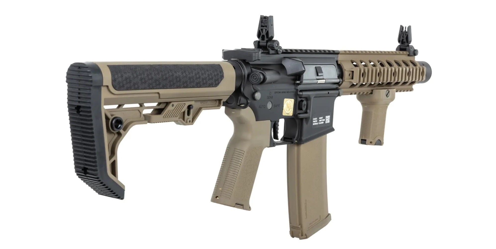 Штурмова гвинтівка AEG Specna Arms RRA SA-P05 Prime HAL ETU Light Ops Stock High Torque - Half-Tan