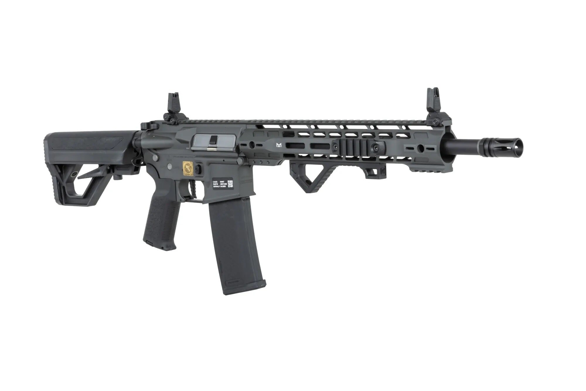 Karabinek szturmowy AEG Specna Arms RRA SA-P14 Prime HAL ETU Heavy Ops Stock High Torque 22TPA - Chaos Grey