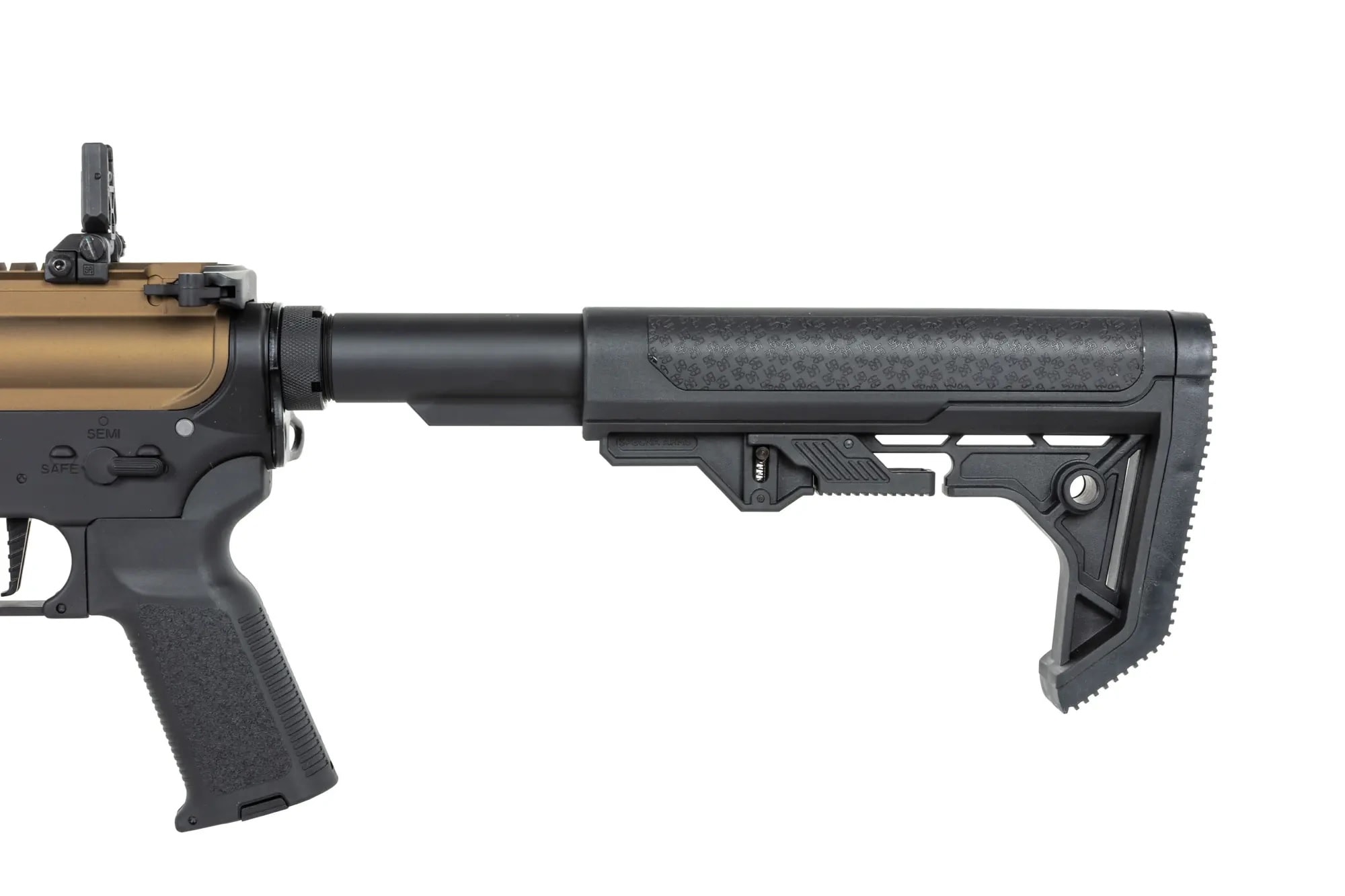 Karabinek szturmowy AEG Specna Arms RRA SA-P25 Prime HAL ETU Light Ops Stock High Torque 22TPA - Half-Tan
