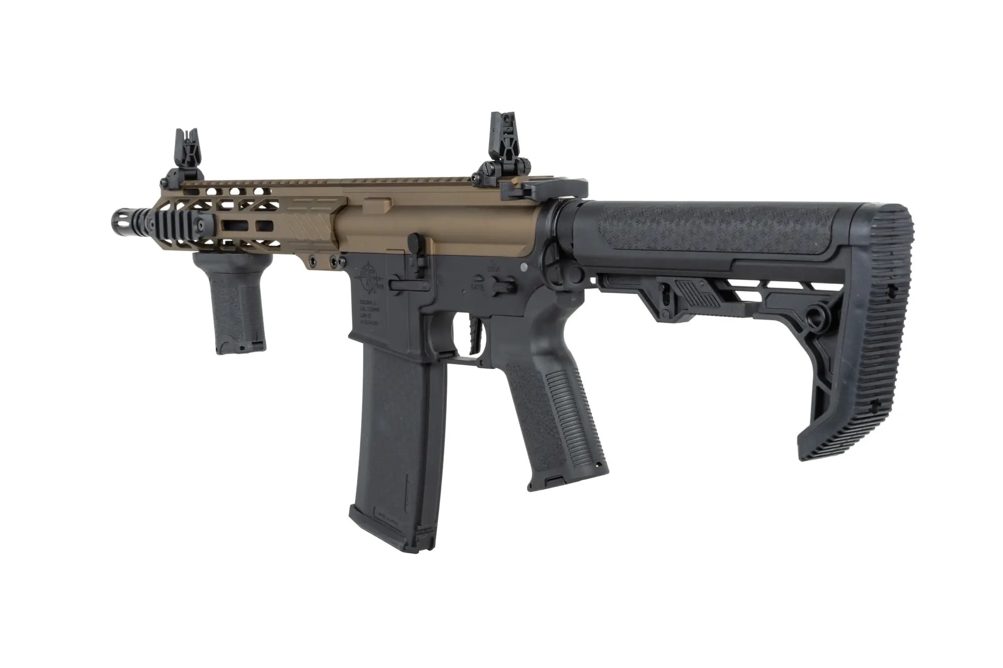 Karabinek szturmowy AEG Specna Arms RRA SA-P25 Prime HAL ETU Light Ops Stock High Torque 22TPA - Half-Tan
