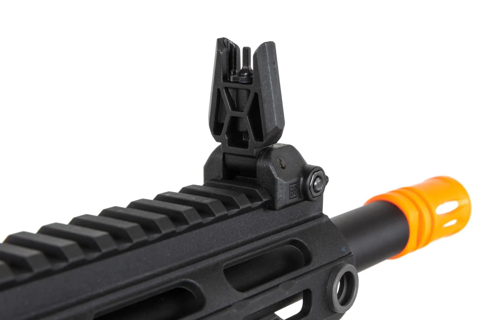 Пістолет-кулемет AEG Specna Arms SA-FX01 Flex HAL ETU з помаранчевим дульним пристроєм - Black