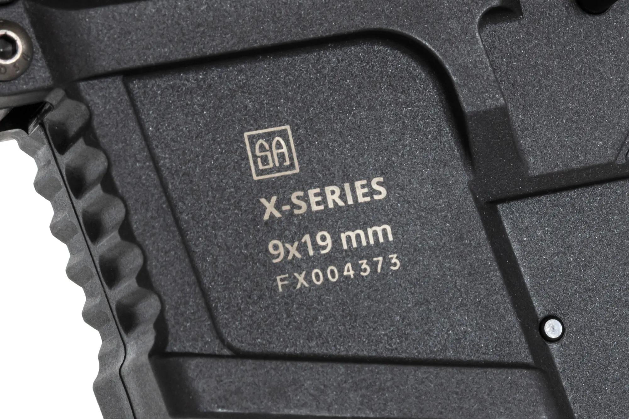 Пістолет-кулемет AEG Specna Arms SA-FX01 Flex HAL ETU з помаранчевим дульним пристроєм - Black